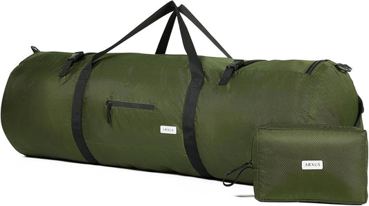 Arxus Extra Large Duffle Bag for Travel Gym 90L 50L 30L Baseball Bat Sports Duffel Bags for Men with Shoulder Strap, Tent Storage Camping