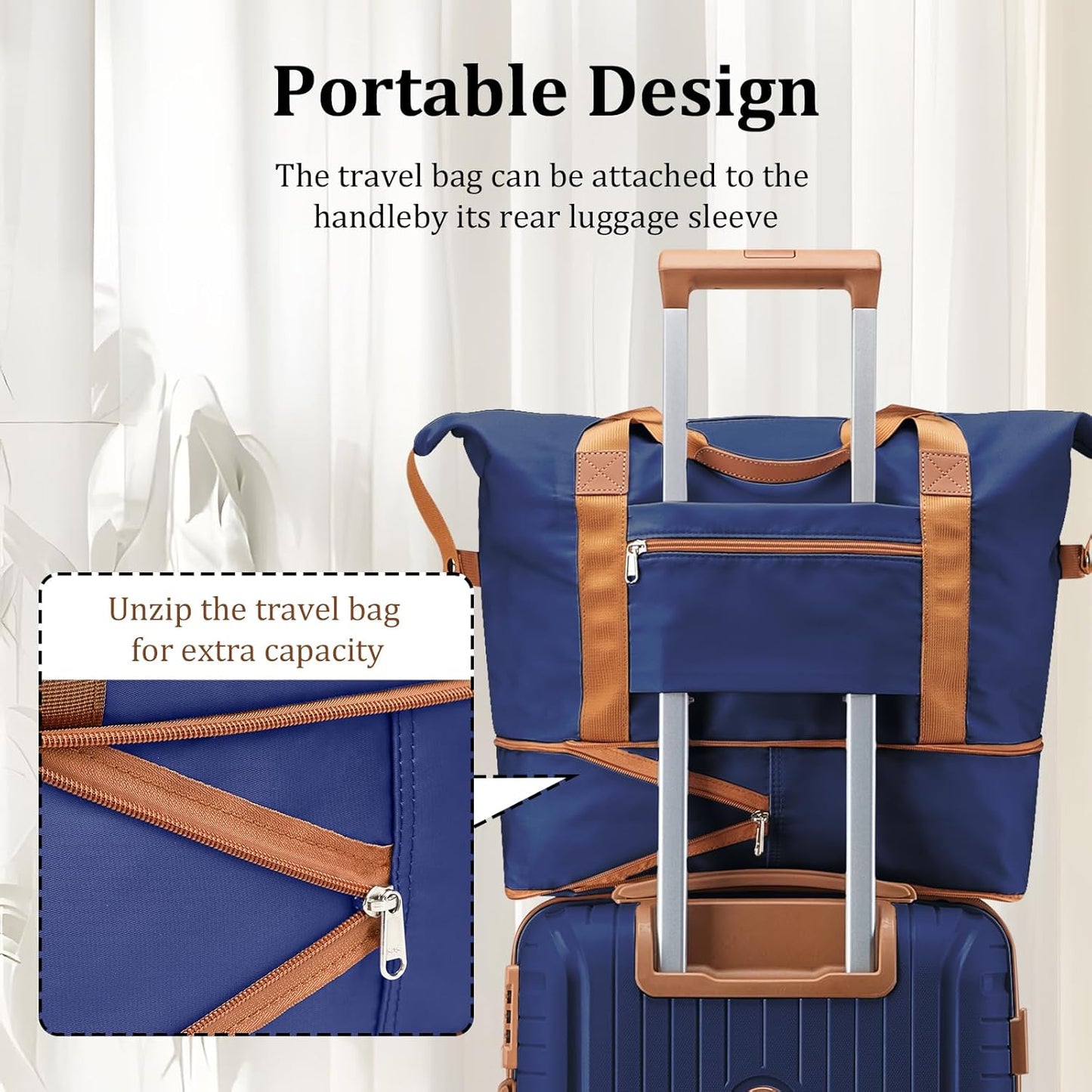 Joyway Luggage Sets 5 Piece PP Hardshell Carry on Suitcase, Travel Lightweight Carry-on with Double Spinner Wheels and TSA Lock, Blue