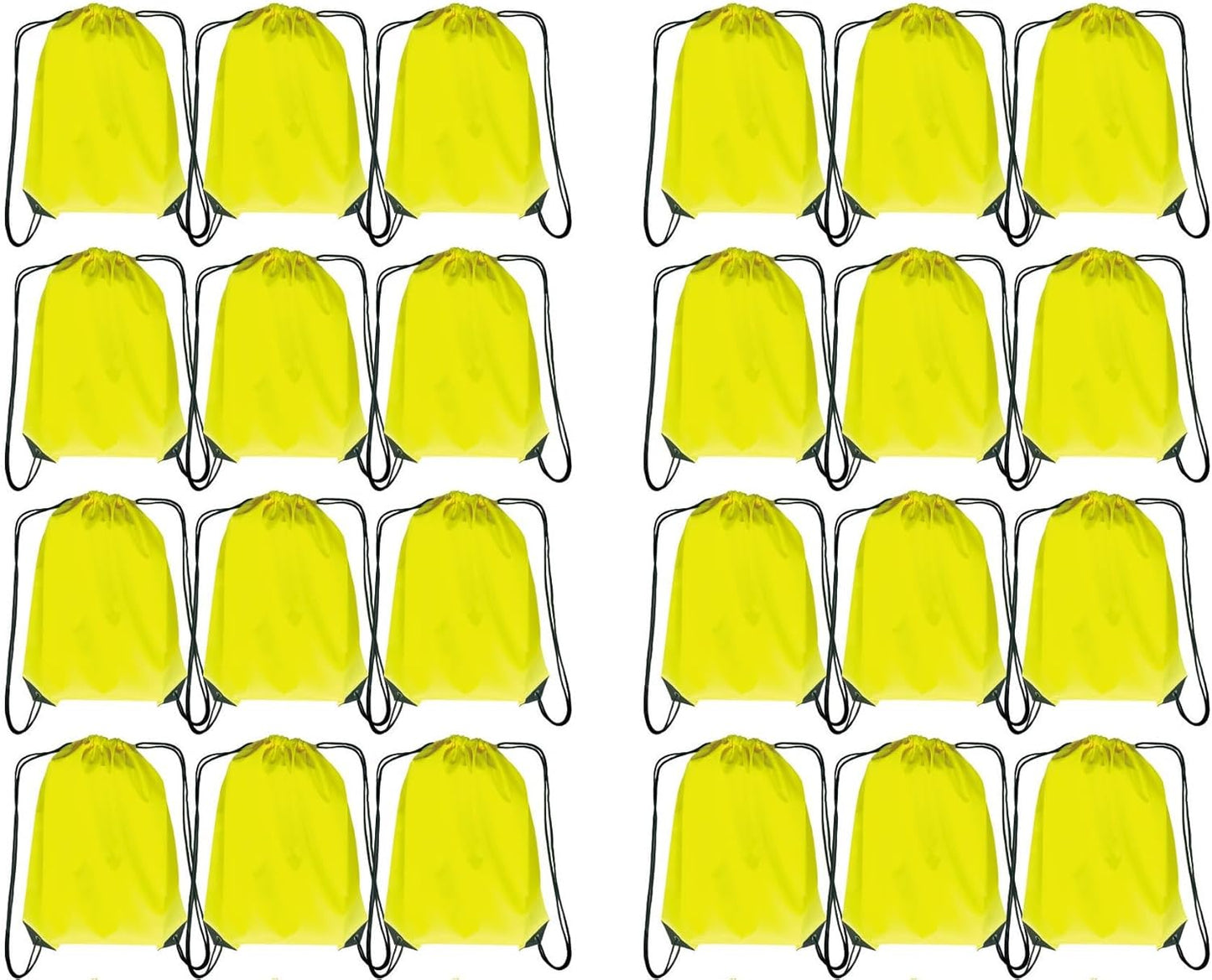 Drawstring Backpack Bulk 24Pcs Draw String Backpack Bags DIY Gym Sports Traveling Yoga Cinch Bag