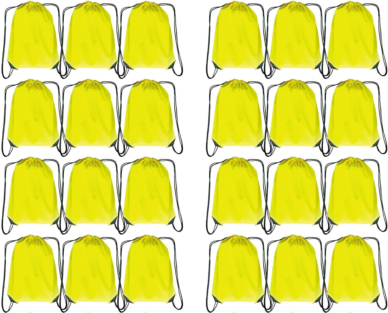 Drawstring Backpack Bulk 24Pcs Draw String Backpack Bags DIY Gym Sports Traveling Yoga Cinch Bag