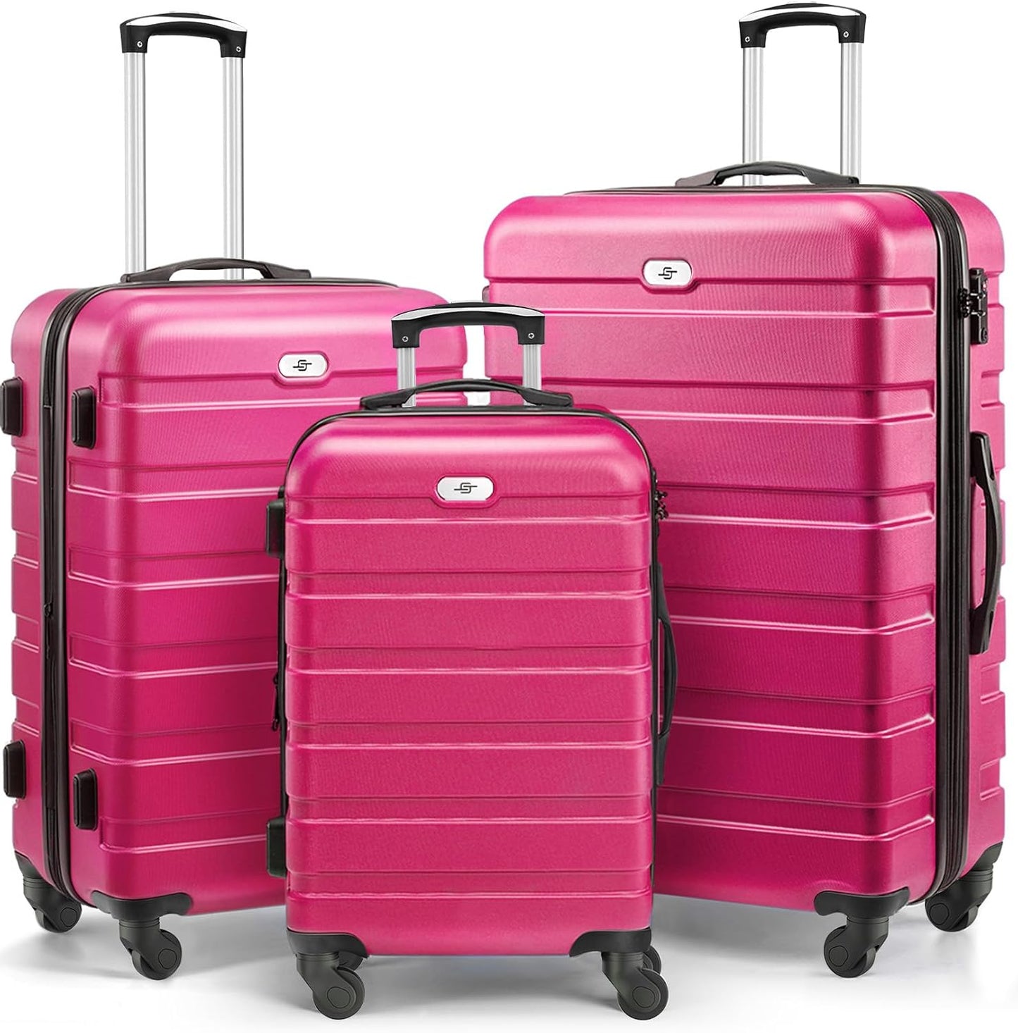 Suitour Luggage 3 Piece Sets Hard Shell Luggage Set with Spinner Wheels, TSA Lock, 20 24 28 inch