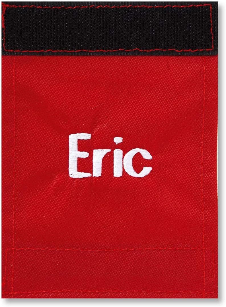 Lillian Vernon Personalized Red Luggage Handle Wrap, Heavy Duty Travel ID, Suitcase Identifier, Customize Attachment with Name or Monogram, Adjusts 2" x 4" Closed