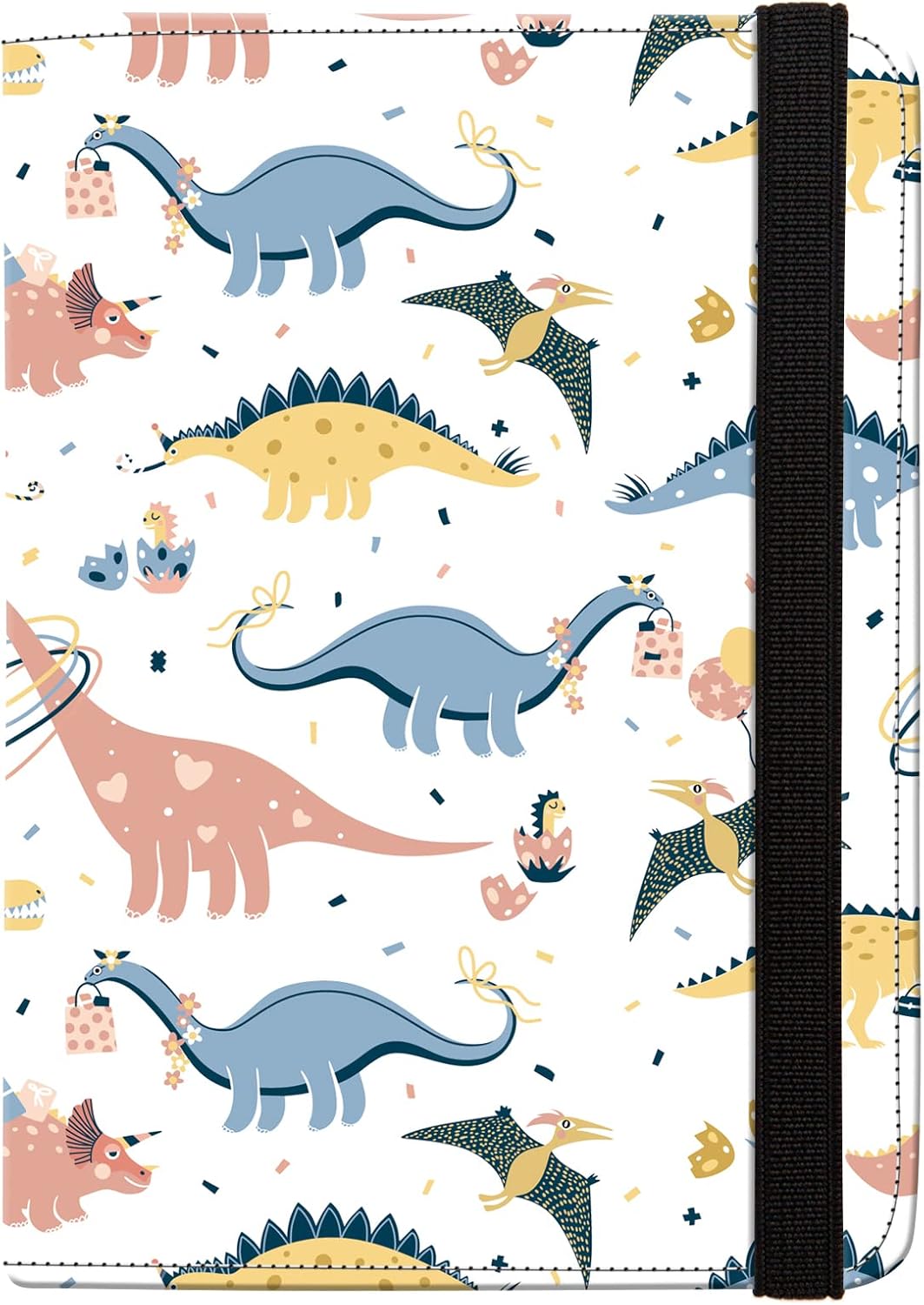 Passport Holder Women,RFID Blocking Travel Wallet,Leather Card Case Travel Document Organizer Credit Card Holder Girl Men (Dinosaur)