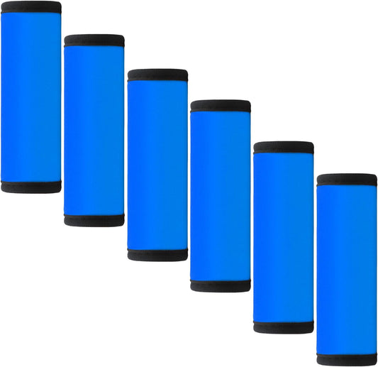 Luggage Handle Wrap 6 Pack-Neoprene Luggage Handle Wraps for Suitcase/Beach Bag/Backpacks Bright Suitcase Identifiers Travel Accessories for Airplane (SkyBlue)