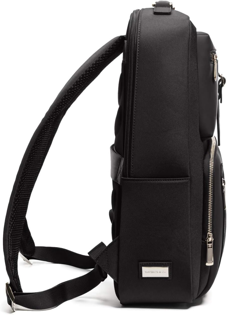 Maverick & Co. Explorer Light Backpack, Compatible with 15.6" laptop, for Men & Women (Black)