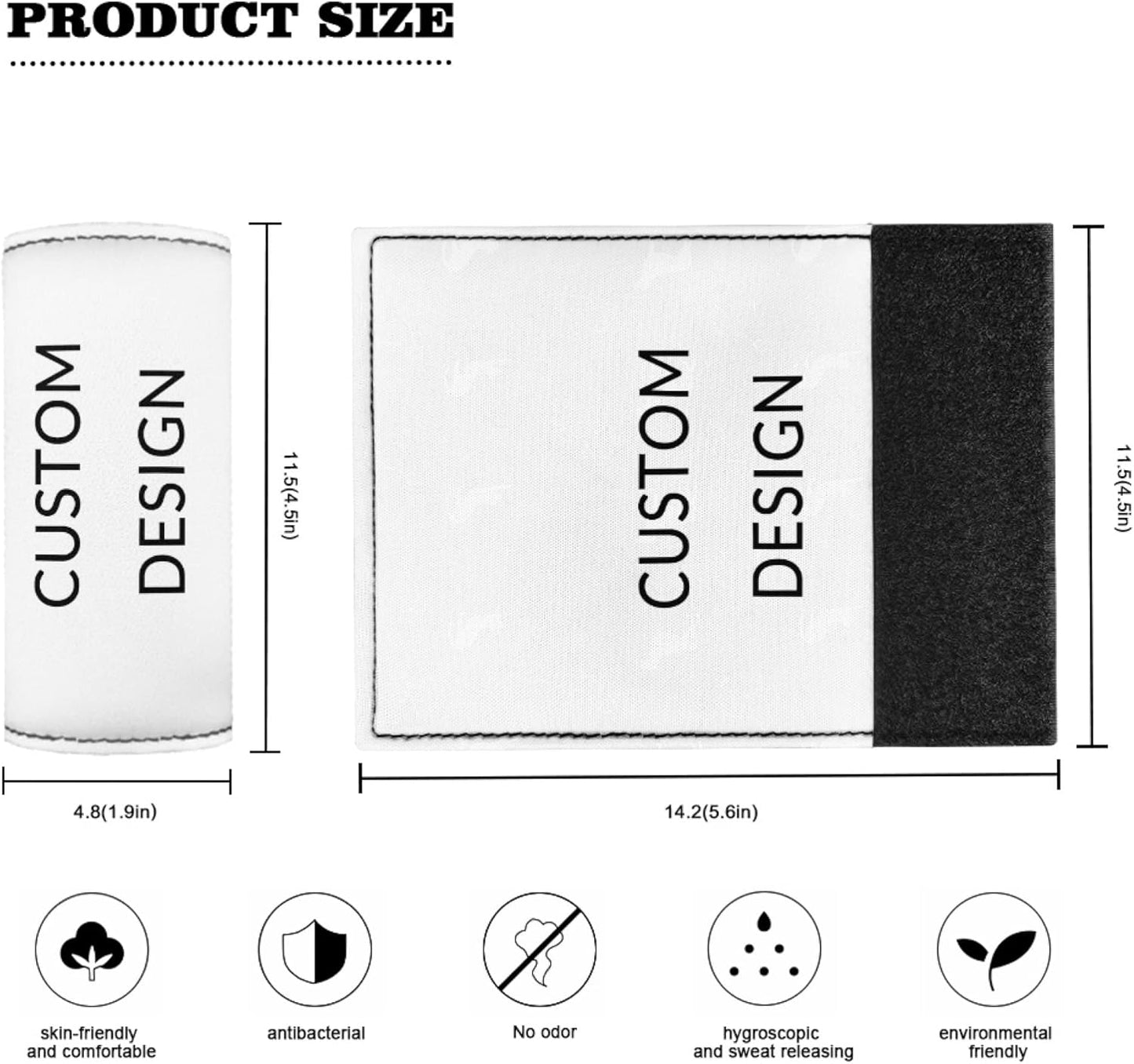 Personalized Design Luggage Handle Wraps for Suitcase,Custom Design Luggage Identifier Grips Protector Suitcase Protective Handle Cover Set of 2 Pcs