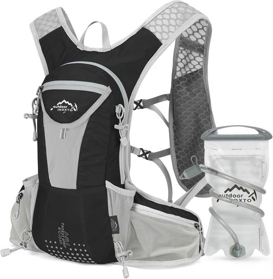 Hydration Pack Backpack, Lightweight Water Backpack with 2L Leakproof Hydration Bladder Daypack for Men Women,Running Hydration Vest for Outdoor Trail