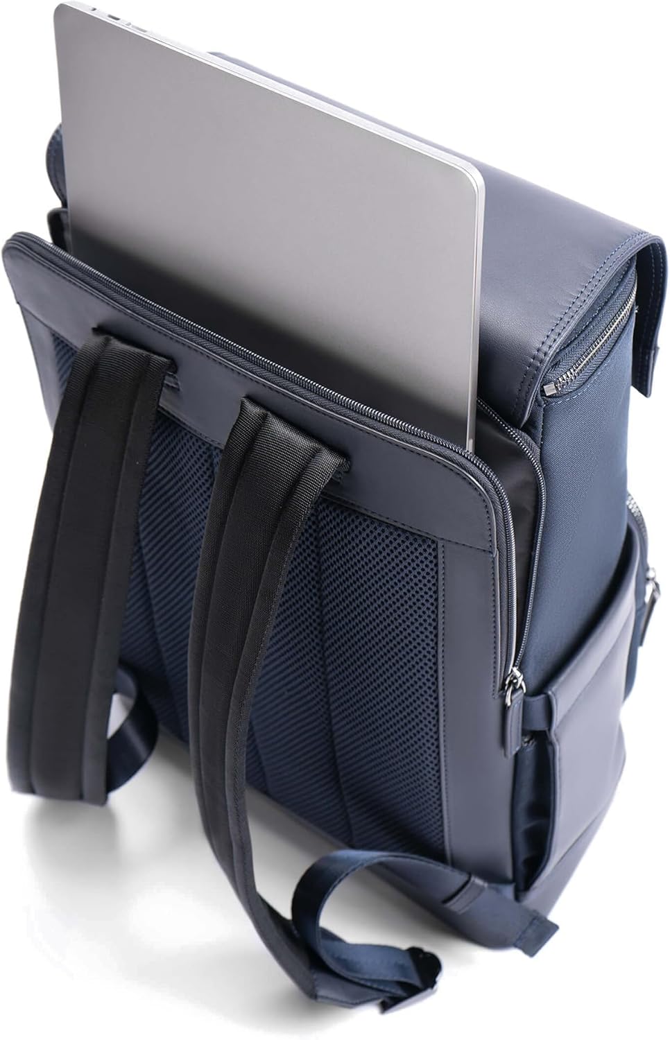 Maverick & Co. Maximus Men’s Laptop Backpack – Work, Travel, Tech, Business, Nylon, Stylish College Daypack (Navy)