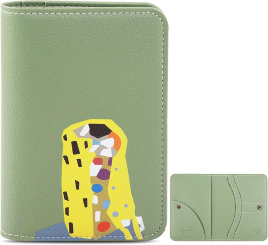 Lychii Passport Holder, Slim Passport Cover Travel Wallet with RFID Blocking, PU Leather Protector Pouch Protective Case for Passports, Boarding Pass, ID Cards