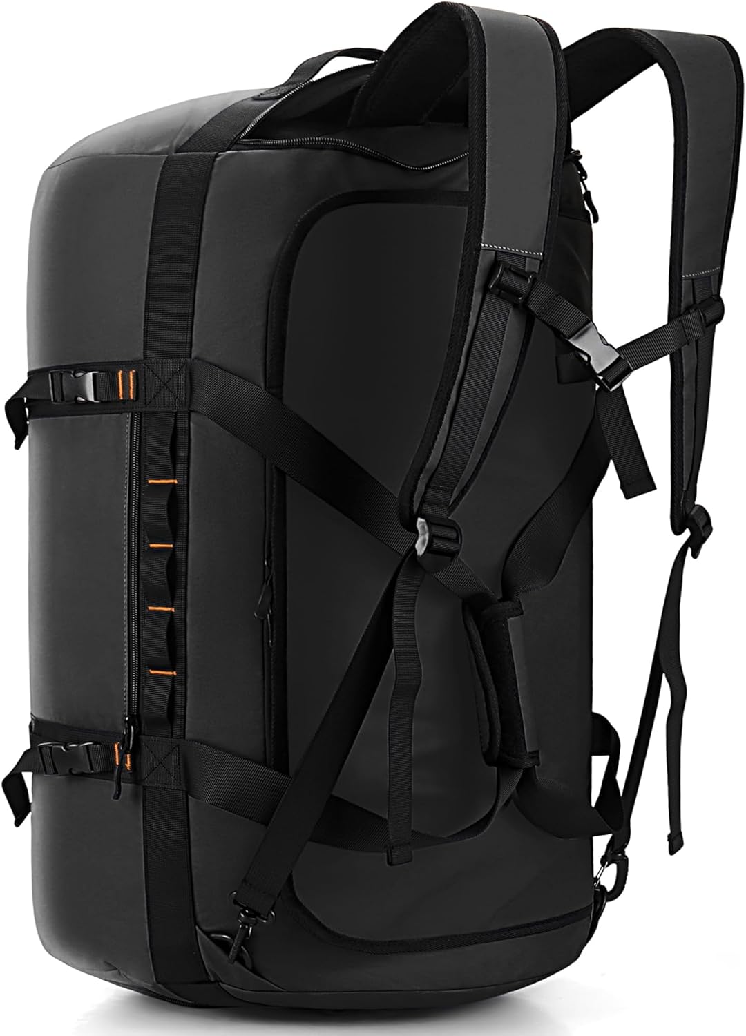 40L/60L/90L Large Waterproof Duffle Bag Backpack for Men, Mens Duffel Backpack Bags for Traveling, Heavy Duty (Black, 40L)