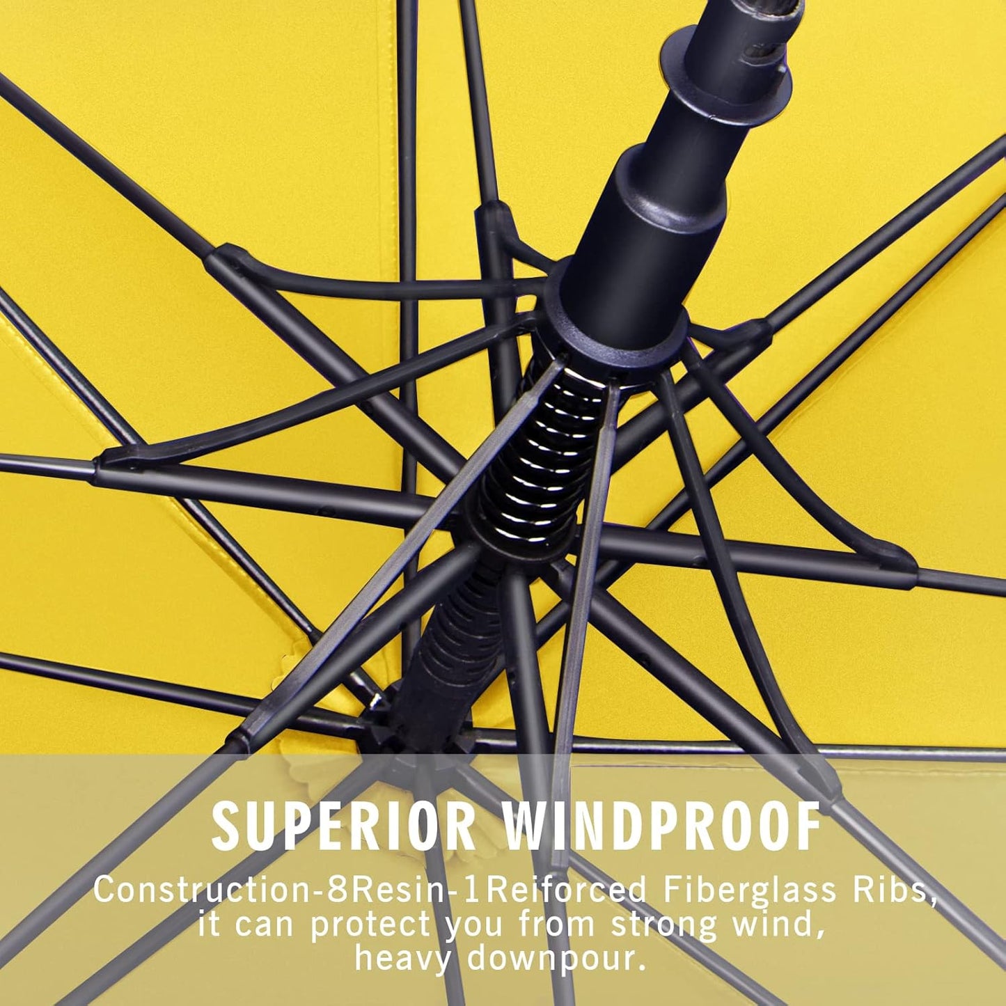 ZOMAKE Golf Umbrella Windproof, Extra Large Oversized Heavy Duty Double Canopy for Rain, Sports Games & Push Cart(51/54/62/68/72Inch)