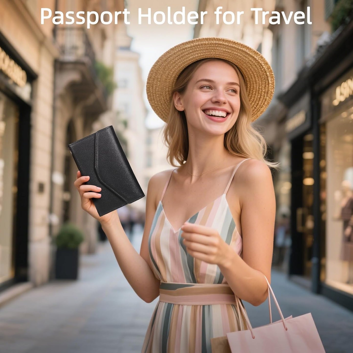 ZOPPEN Mulit-purpose Rfid Blocking Passport Holder Travel Wallet (Ver.4) Passport and Vaccine Card Holder ComboTri-fold Document Organizer Travel Essentials