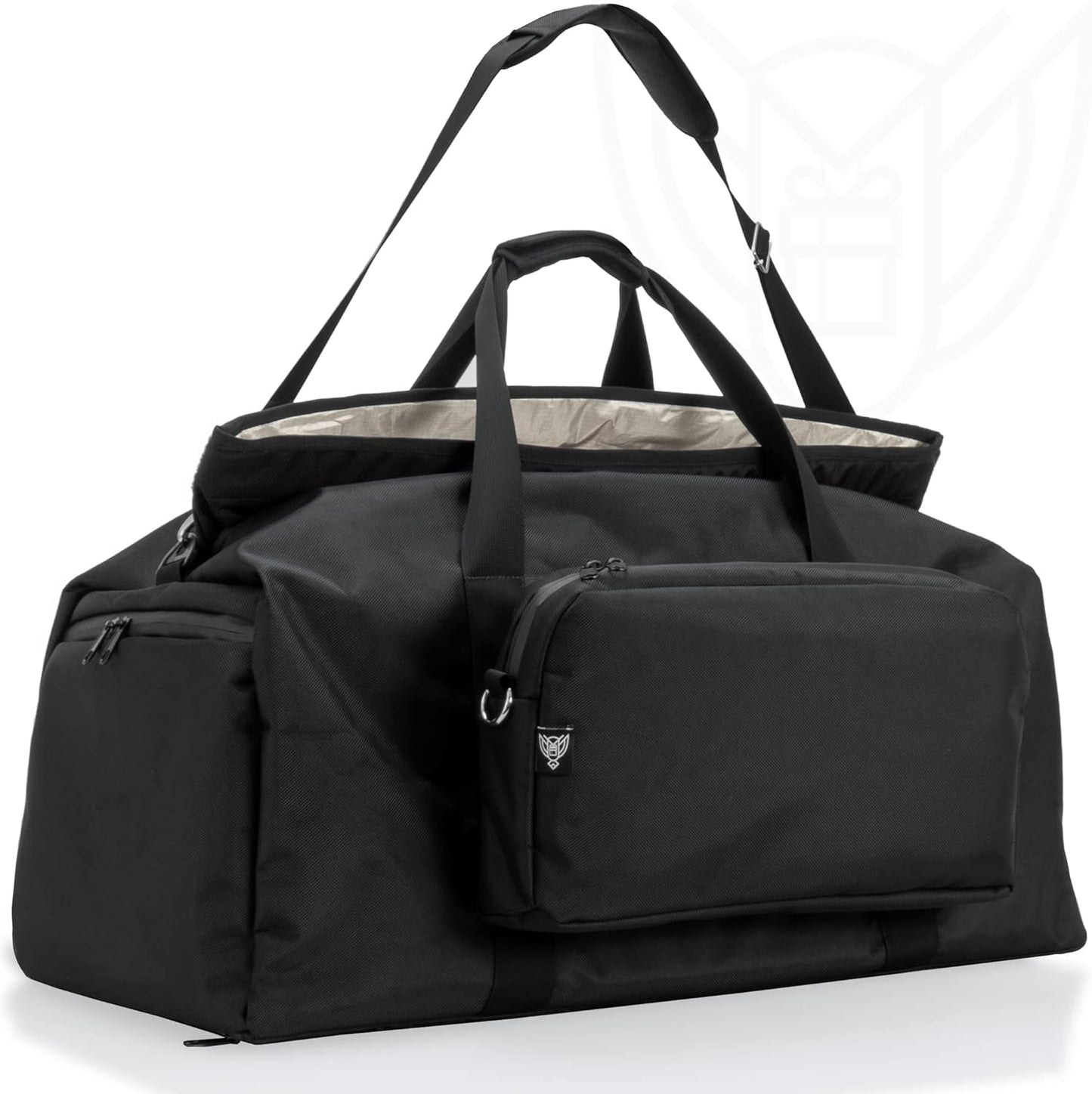 Xtreme Sight Line ~ Xecutive Transport Faraday Duffel Bag with Removable XTECH Pouch for Computer Towers and Other Large Electronics ~ Data Security for Executive Travel ~ Shoulder Strap Included