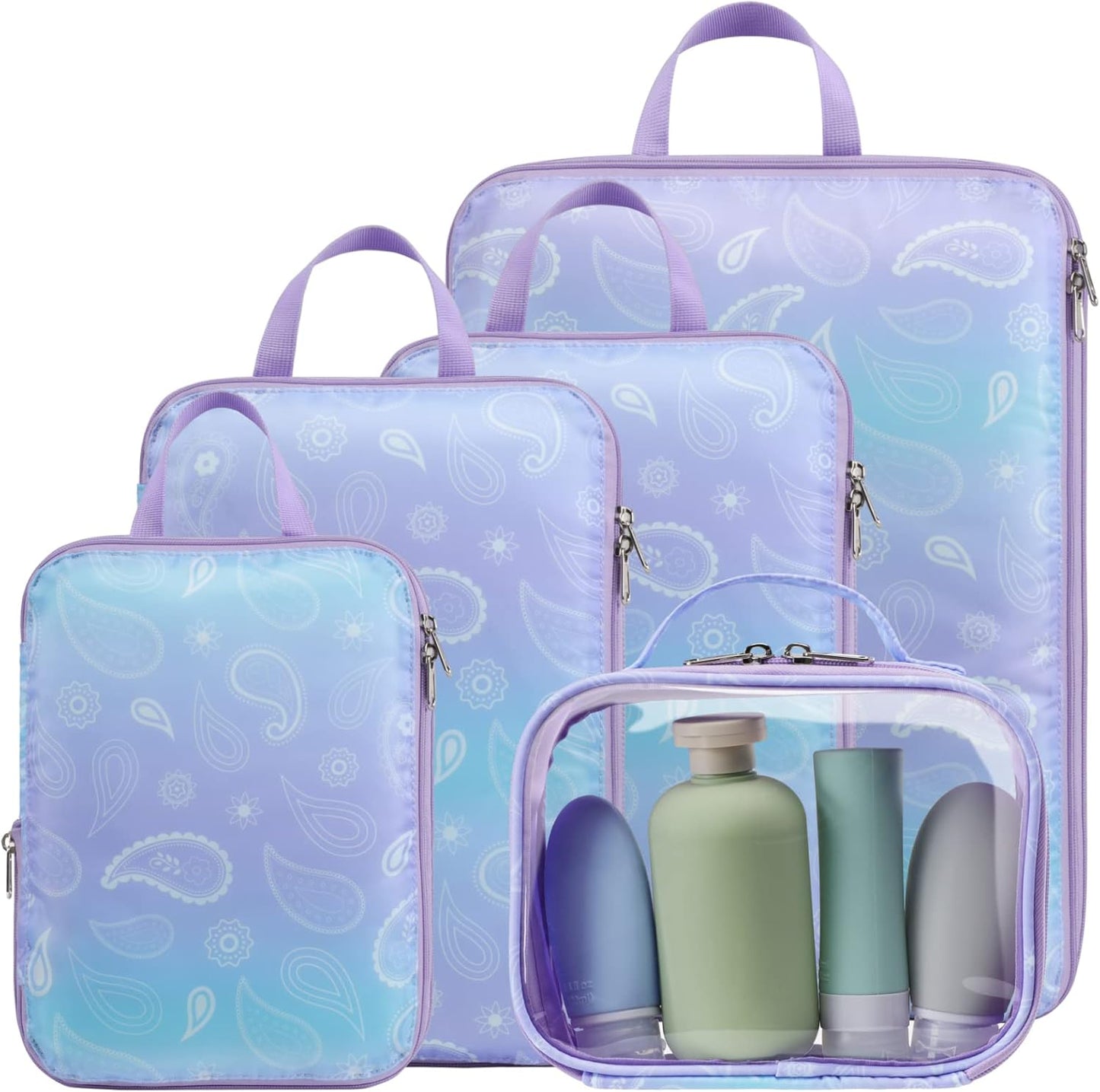 Cambond Compression Packing Cubes for Travel Women - Travel Bags Luggage Organizers Travel