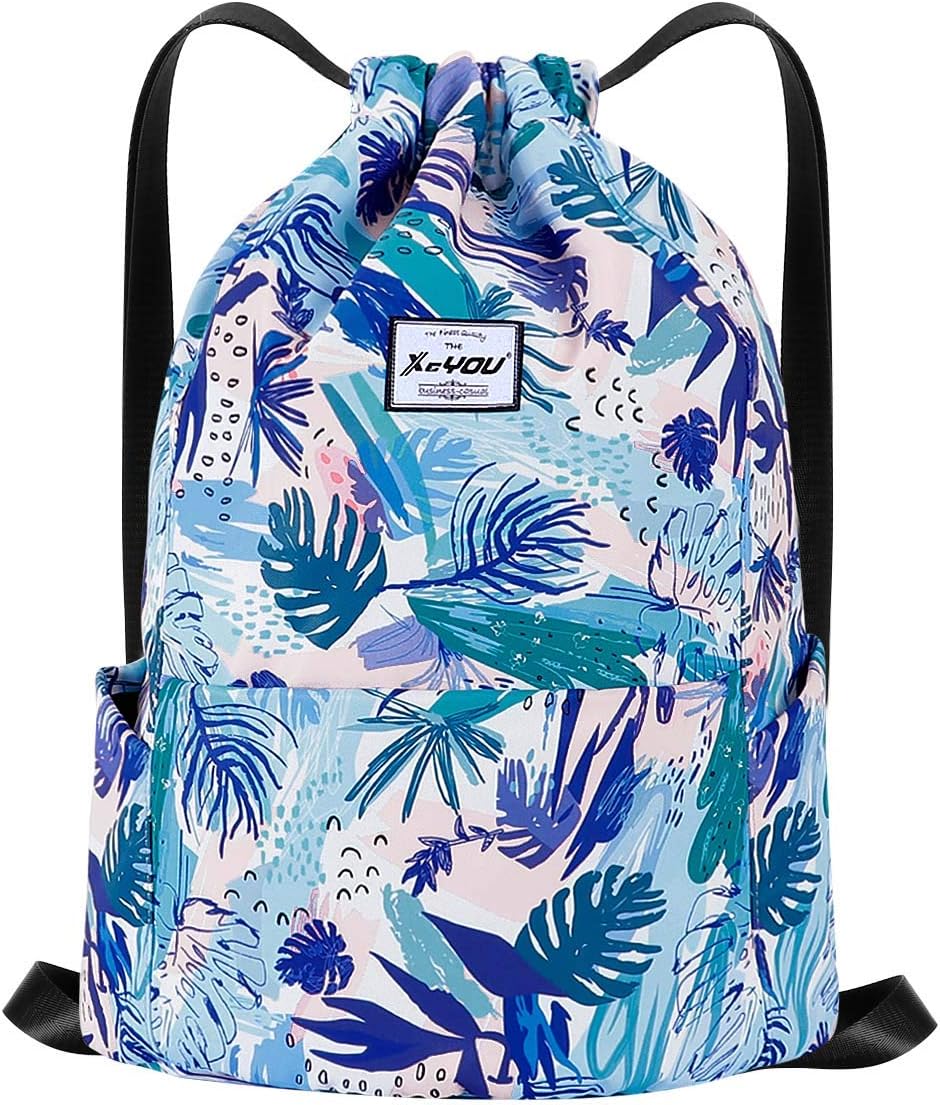 XEYOU Drawstring Sports Backpack Lightweight Gym Yoga Sackpack Shoulder Rucksack Casual Outdoor Daypack for Women and Men