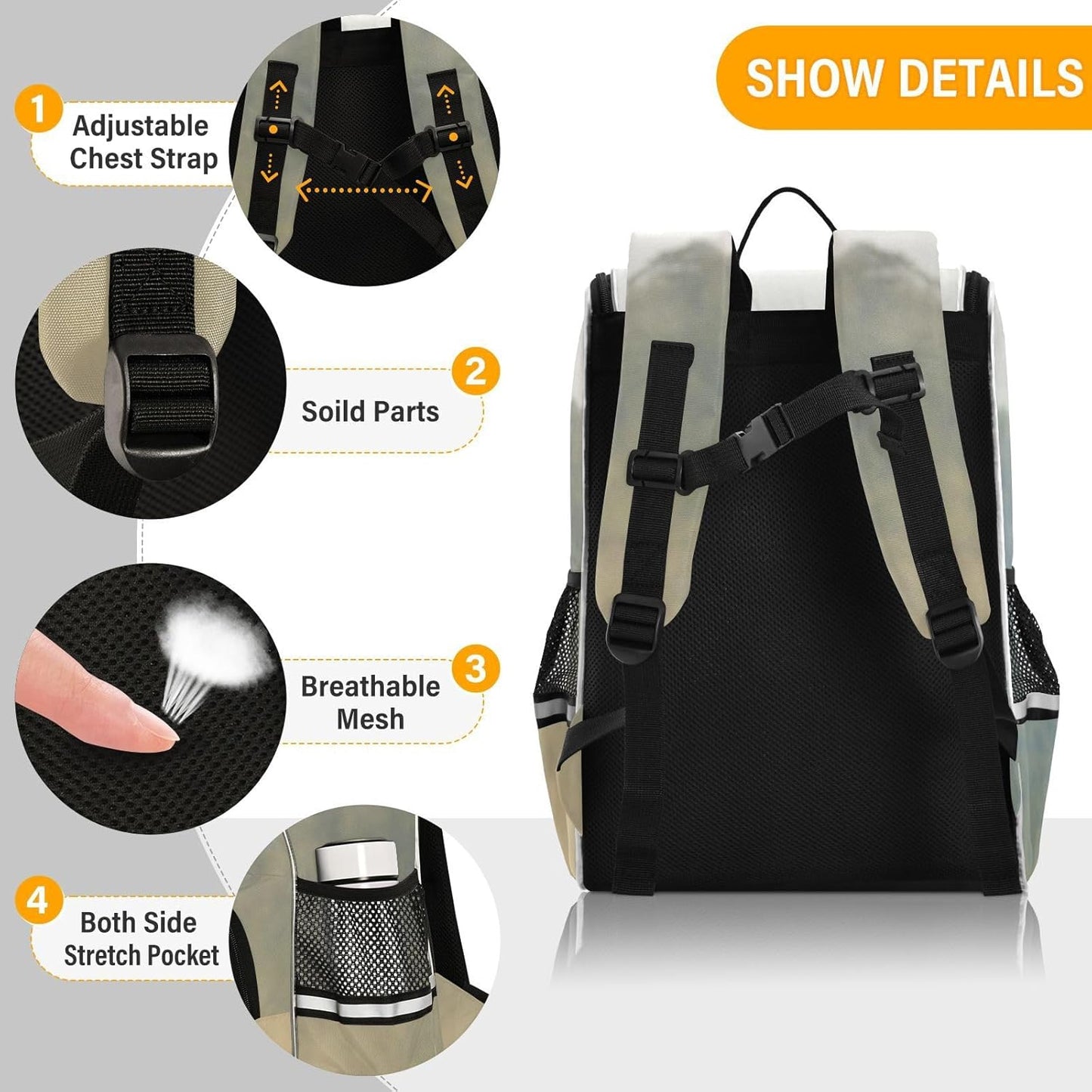 Motorcross Bike Cute Backpack For Girls Kids Backpack Boys Teen School Bag Bookbag Travel Daypacks