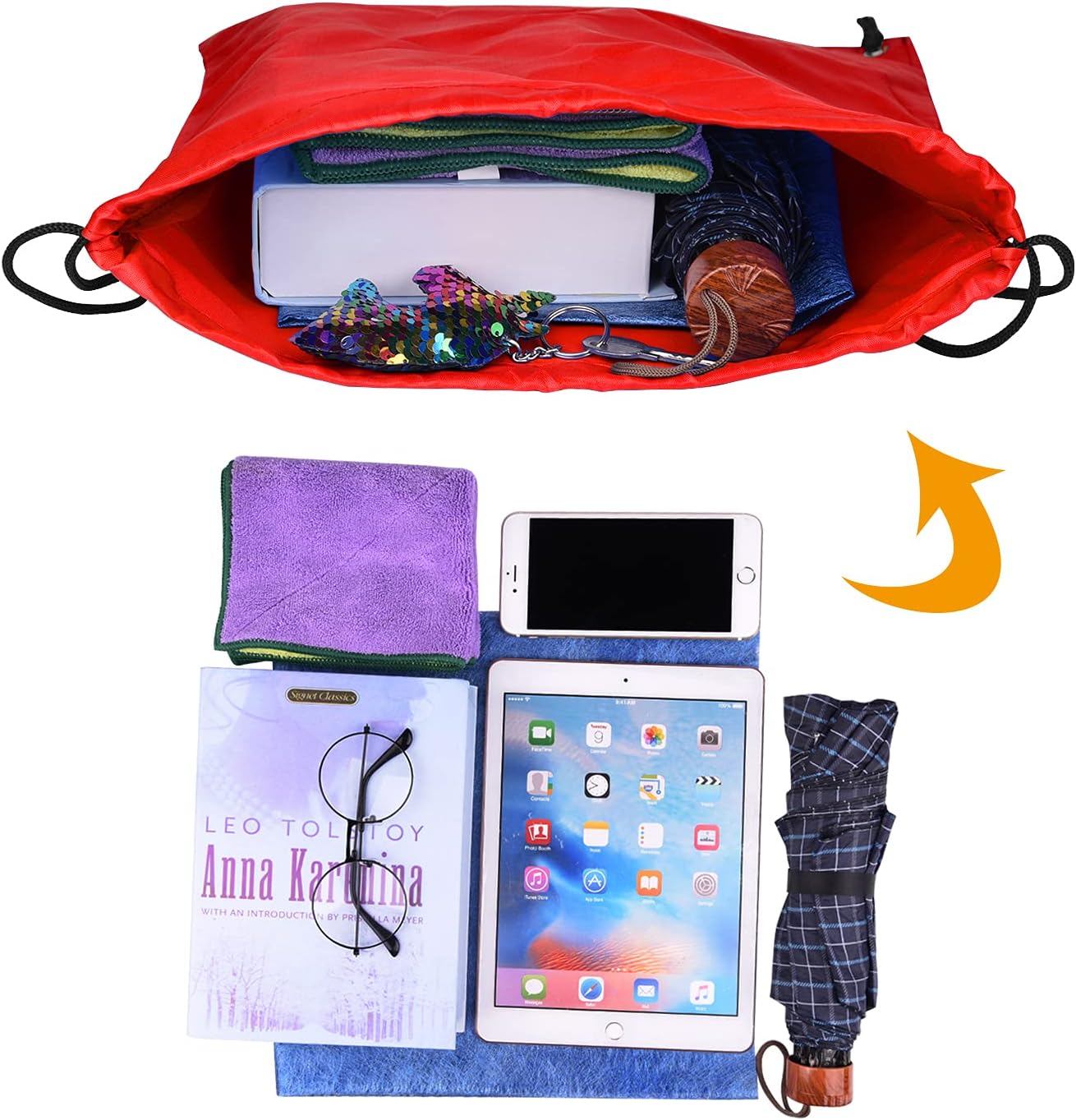 PLULON 30 Pcs Red Drawstring Bags Bulk String Bags Drawstring Backpack Cinch Sack Backpack Bags for