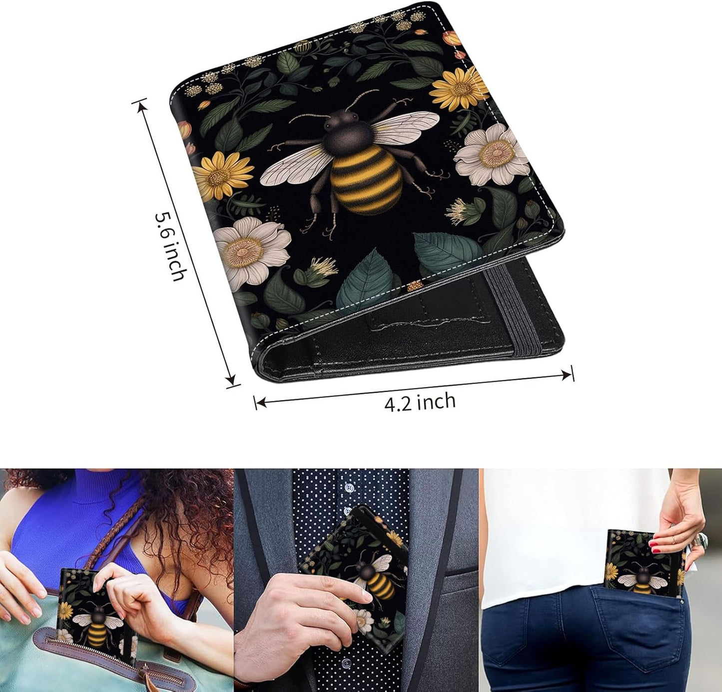 Passport Holder Cover Wallet Travel Essentials RFID Blocking Case Leather Passport Cover Wallet