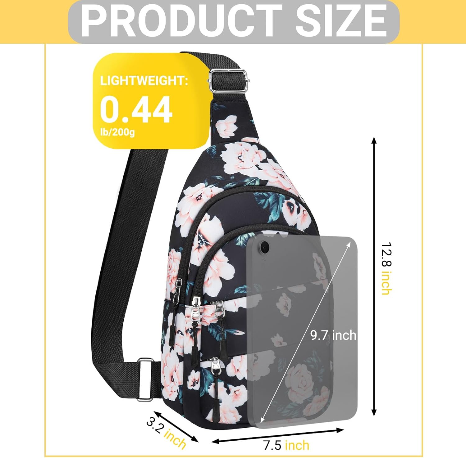 Crossbody Bags for Women, Sling Bag for Men, Small Hiking Backpack Anti Theft Lightweight for