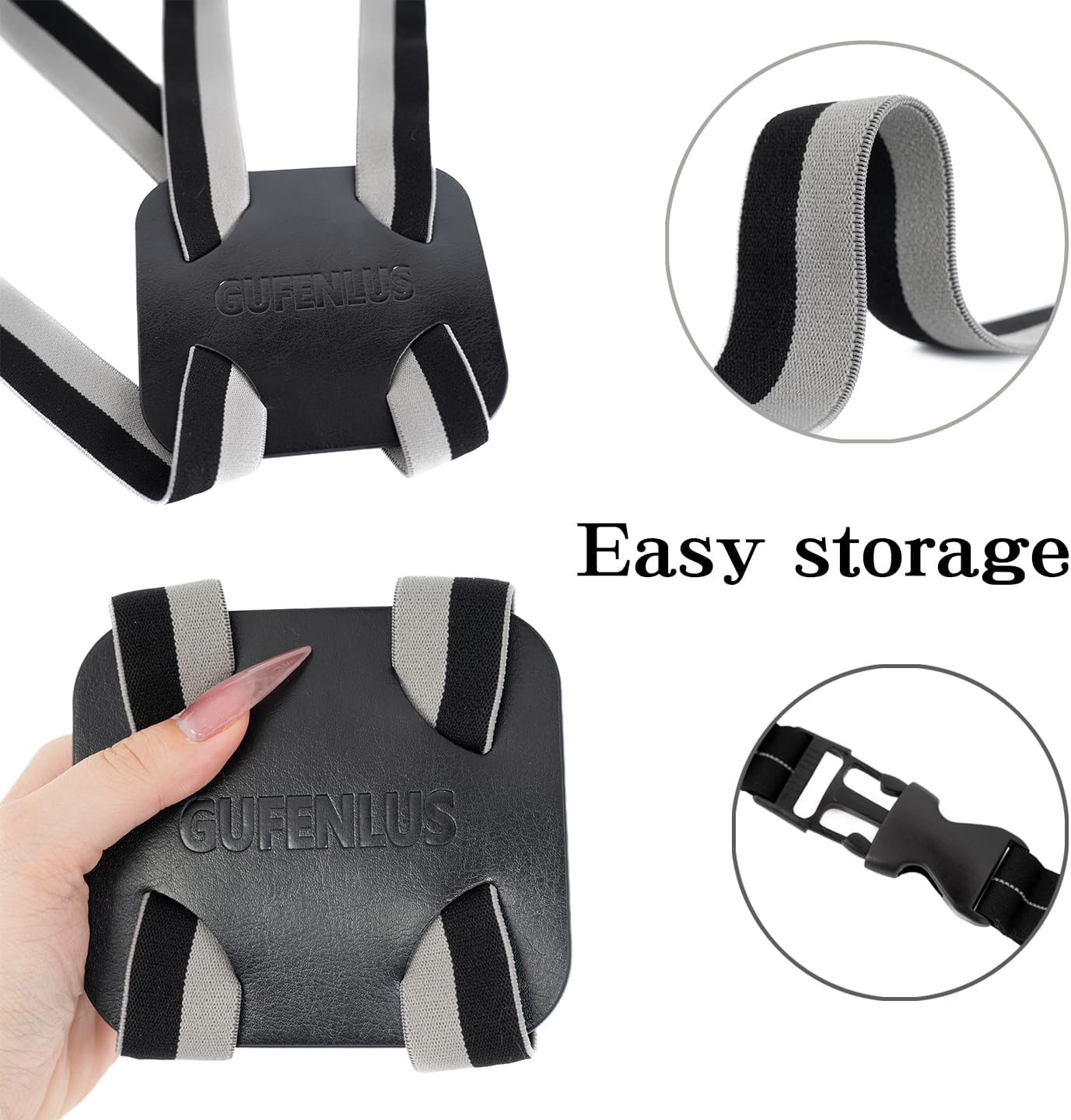 Luggage Straps Bag Bungees for Add a Bag Easy to Travel Suitcase Elastic Strap Belt (Gray/Black 1pcs)