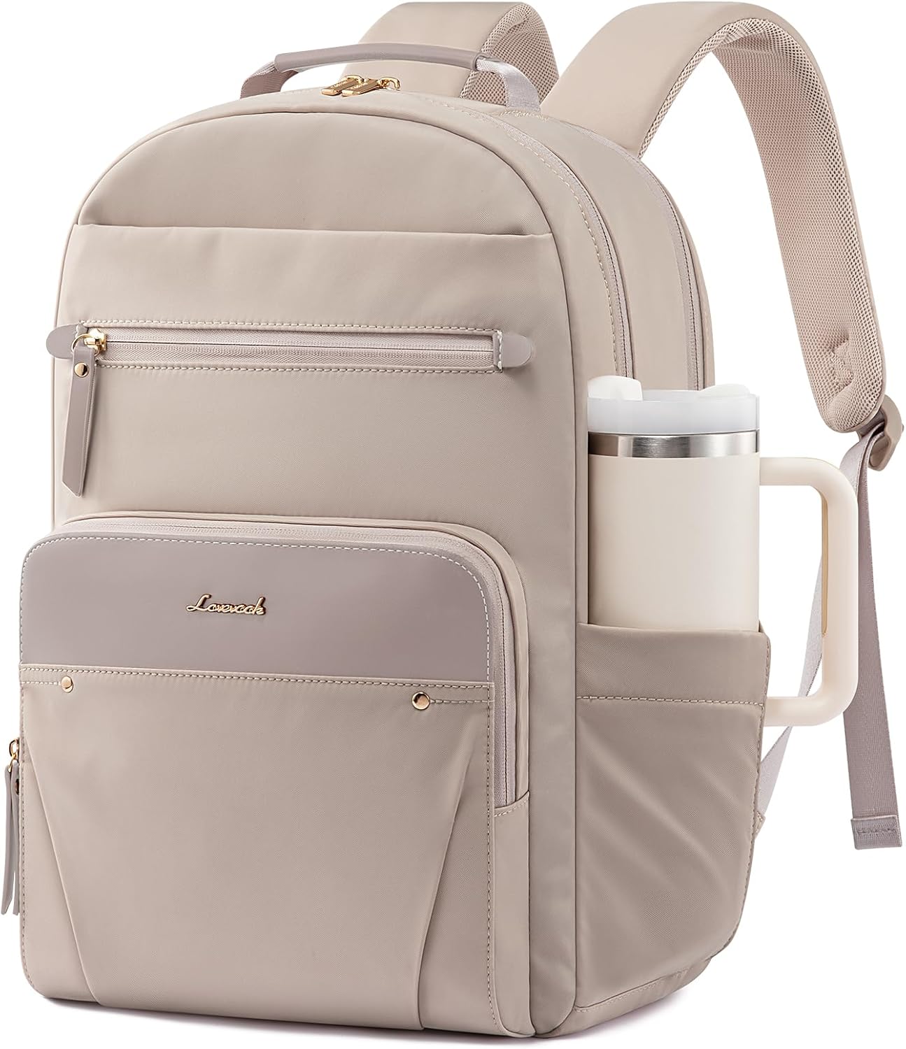 LOVEVOOK Laptop Backpack for Women, 15.6" Work Backpack Purse, Travel Personal Item Bag, Carry On Business Computer Bag, Casual Daypack for Office, School, or Gift, Black