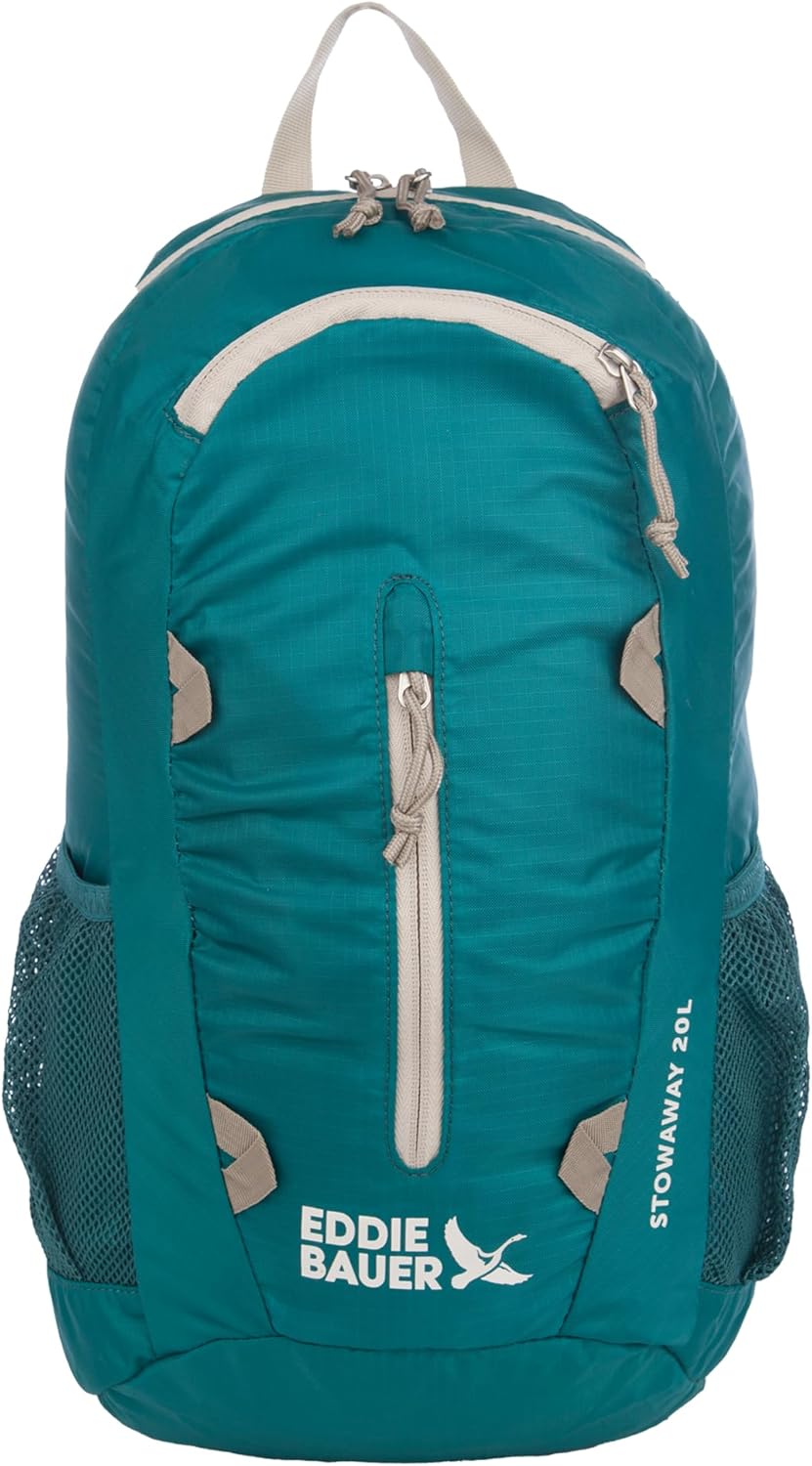 Eddie Bauer Stowaway Packable Backpack | Travel | Outdoor | Lightweight | Foldable | Durable |