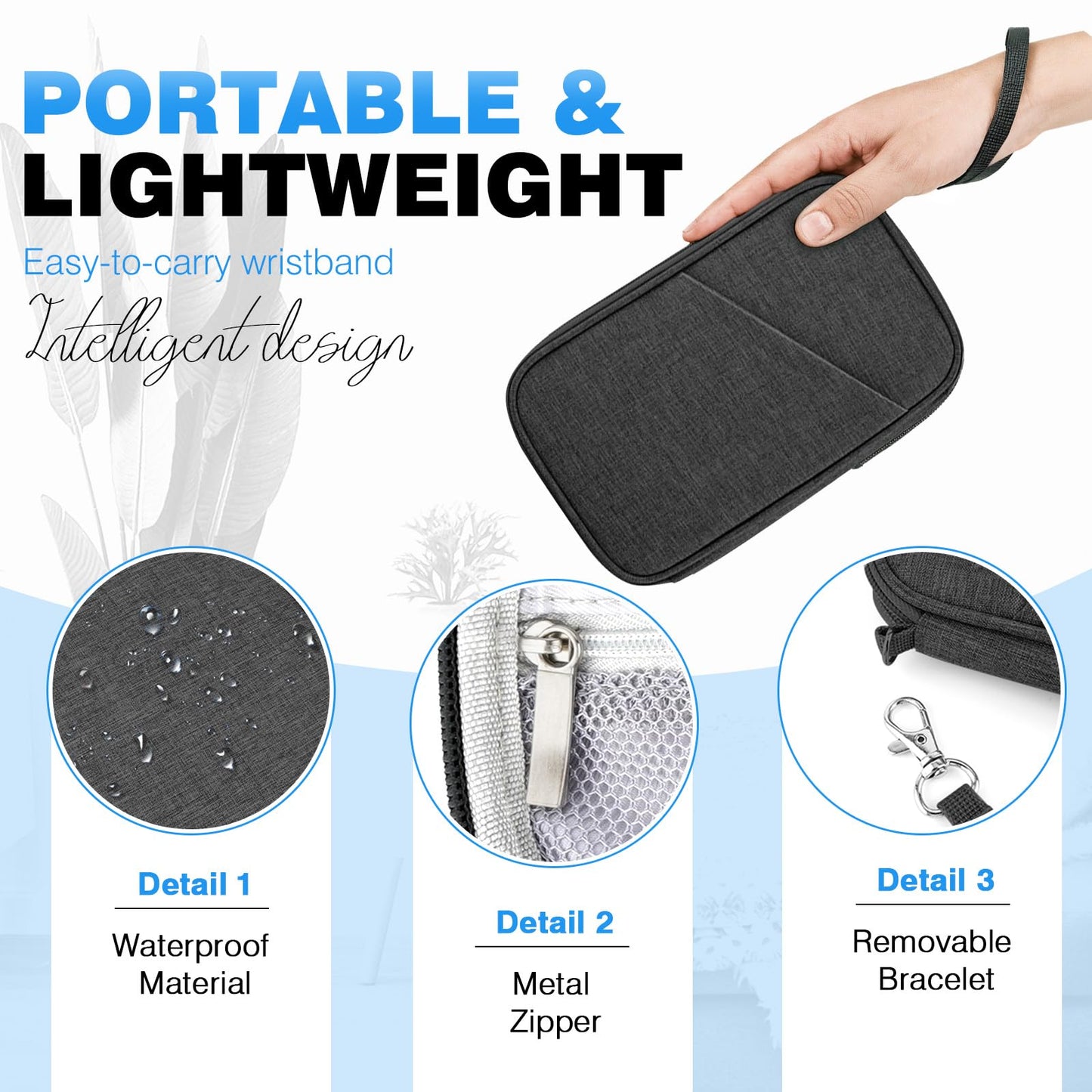 Passport Holder Family RFID Travel Document Organizer for Women Waterproof Passport Wallet Men