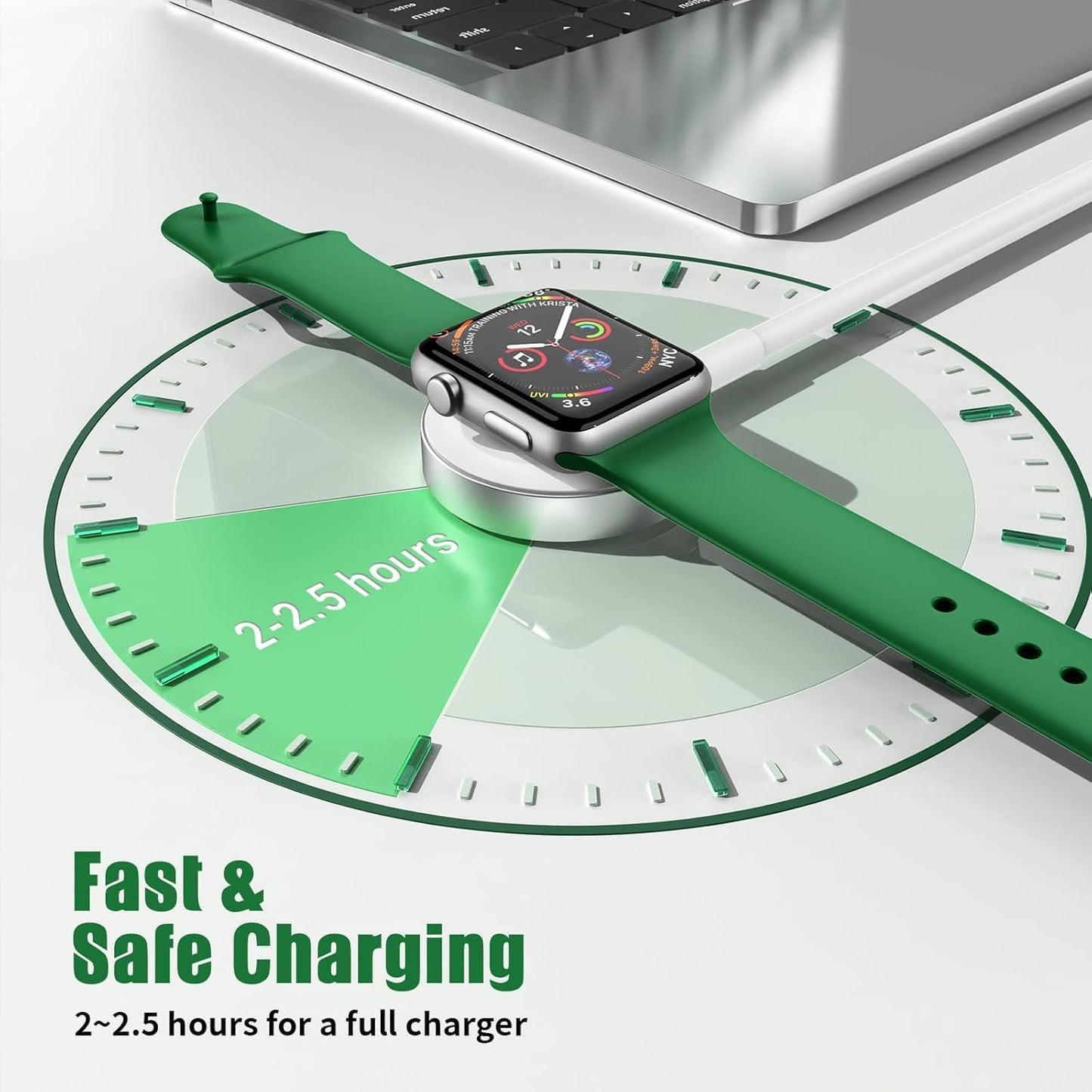 Apple Watch Charger Fast Charging, USB C iWatch Charging Cable Cord 6ft and Type C Wall Charger Block Plug, iPhone Watch Cable for Apple Watch Series Ultra 2/Ultra/Series 9/8/7/SE/6/5/4/3/2/1