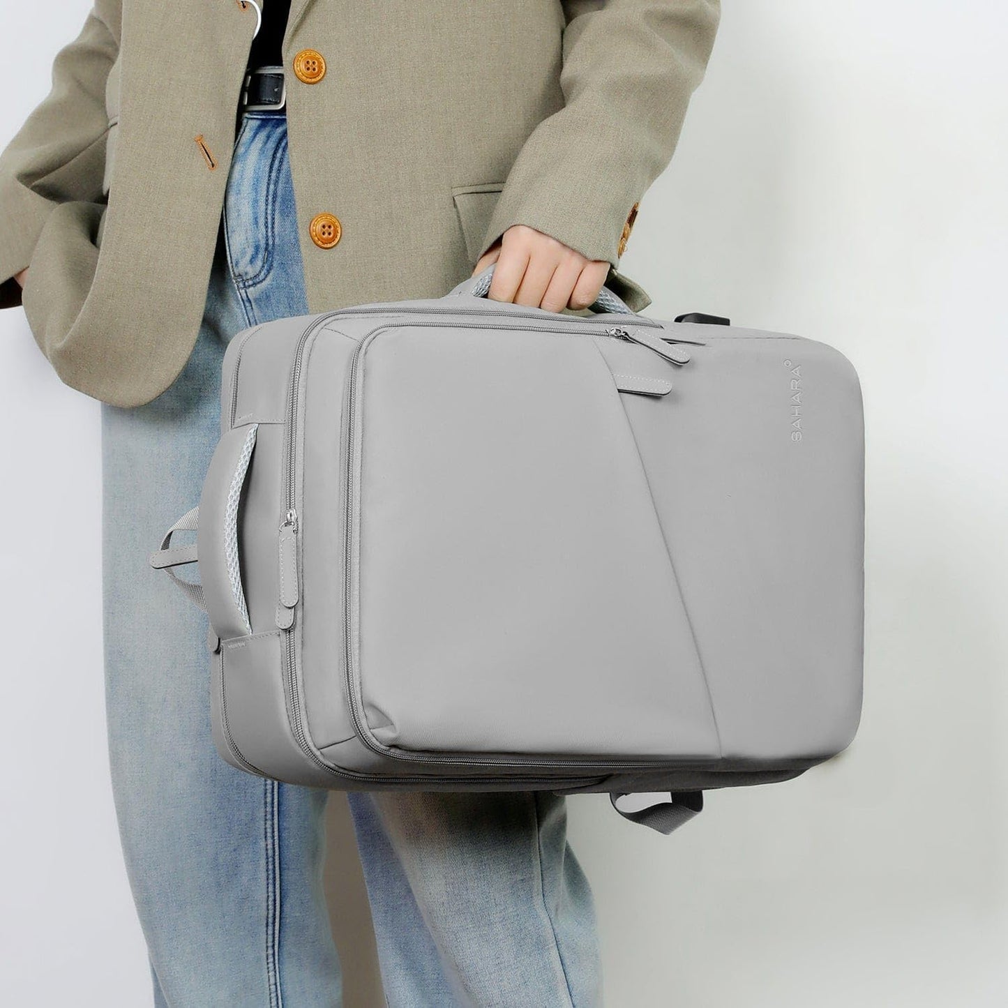 SAHARA - Multi-Compartment Travel & Laptop Backpack with USB Charging Port for Laptops up to