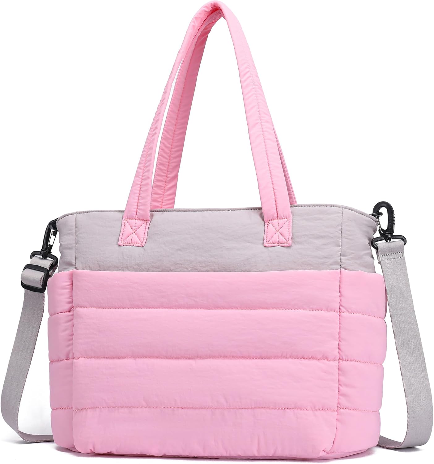 AOCINA Puffy Tote Bag for Women Quilted Work Bag Nurse Bags Women's Handbags for Travel