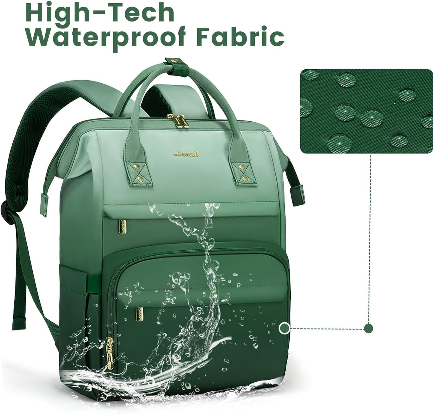LOVEVOOK Gradient Laptop Backpack for Women,17.3 Inch Work Computer Bakcpack Purse Laptop Bag With