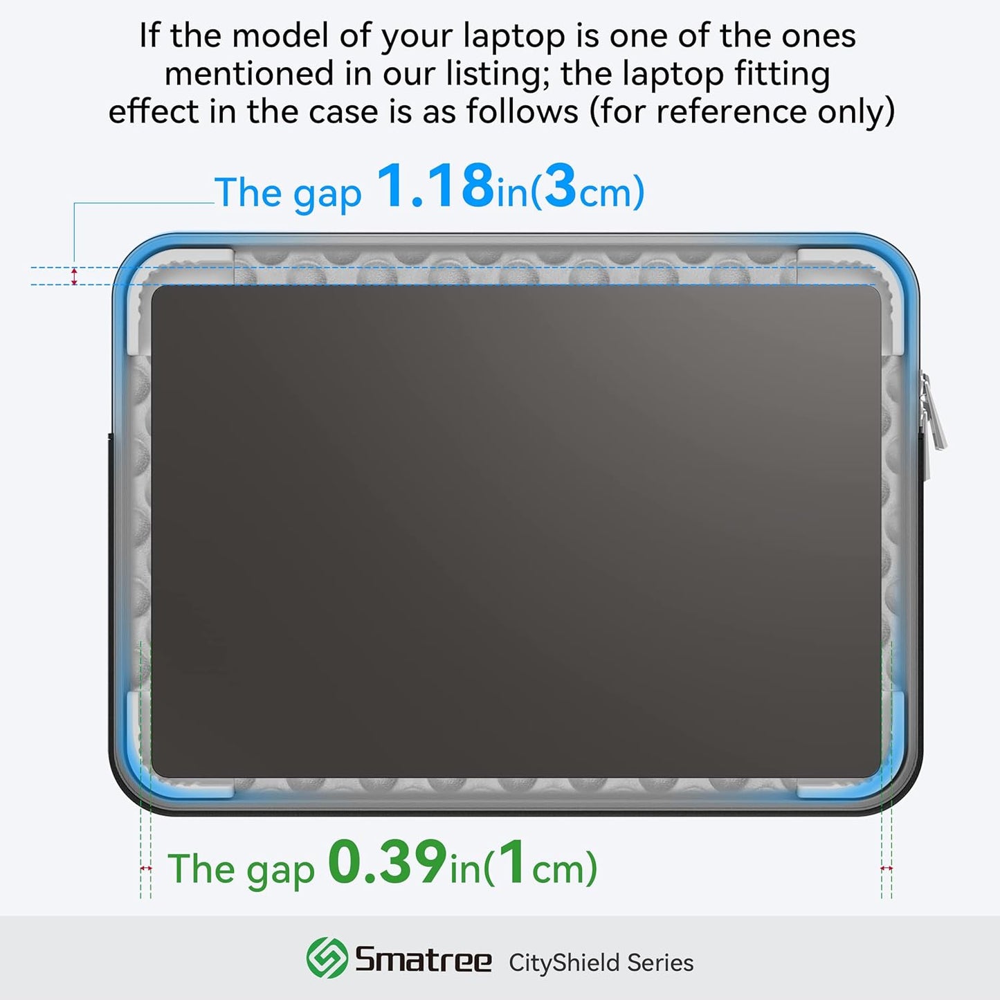 Smatree CityShield Laptop Shoulder Case for 15.6 inch HP Laptop 15/15t/15z, for 16 inch ZBook