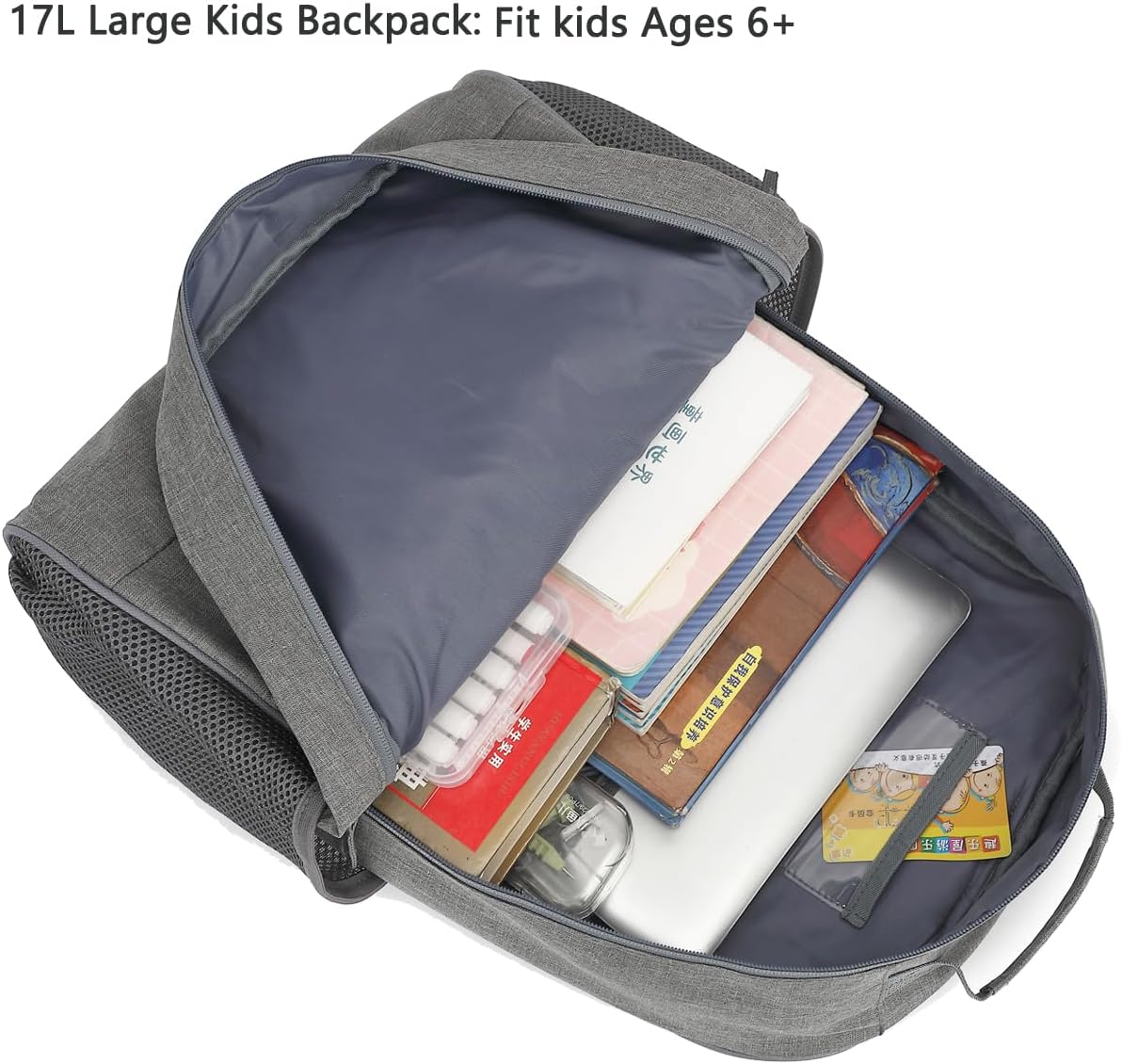 FlowFly Kids Backpack for Toddler Boys Girls, Simple Lightweight Bookbag for Daycare Kindergarten