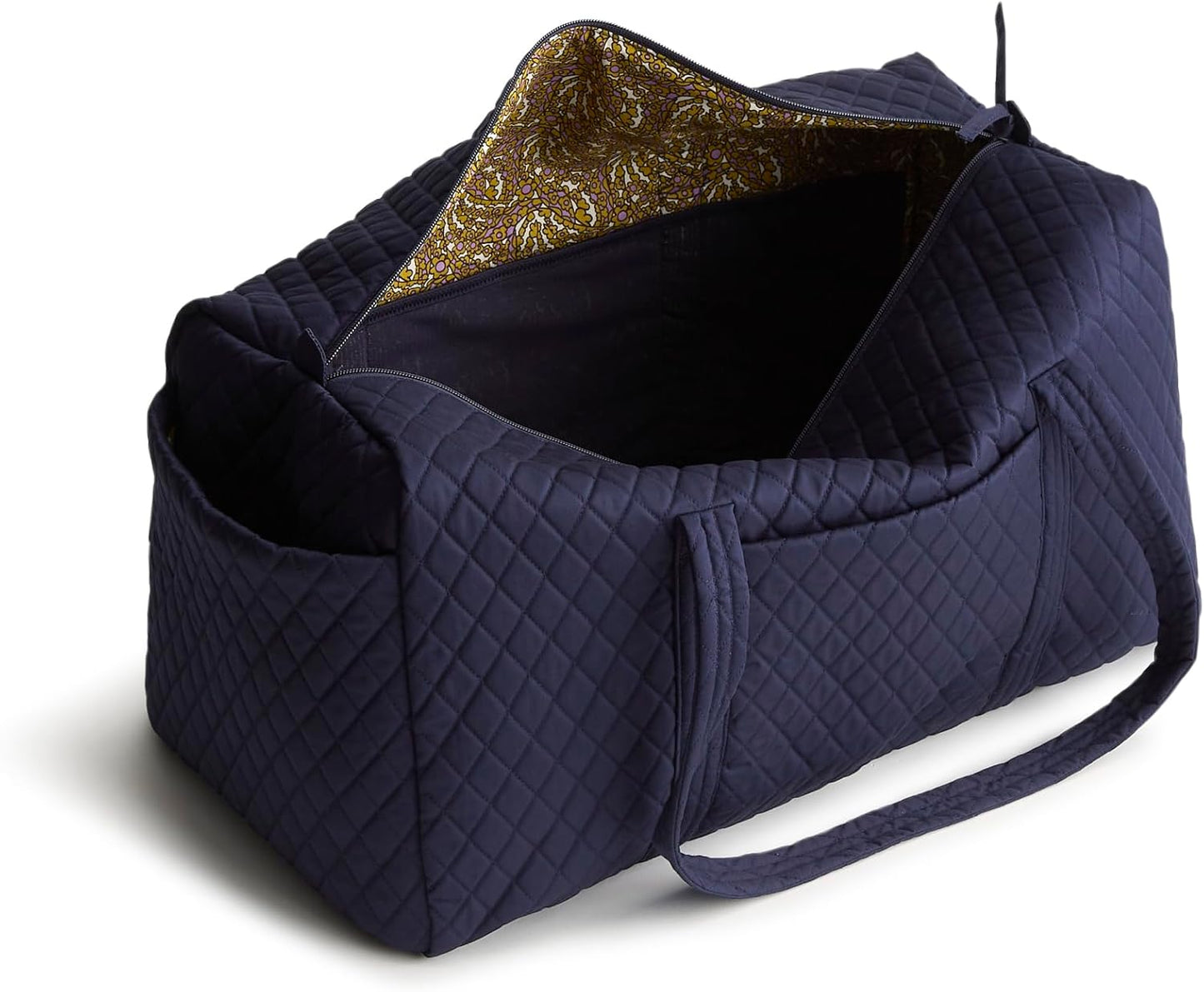Vera Bradley Women's Premium Cotton Large Original Duffel Bag, Peacoat, One Size