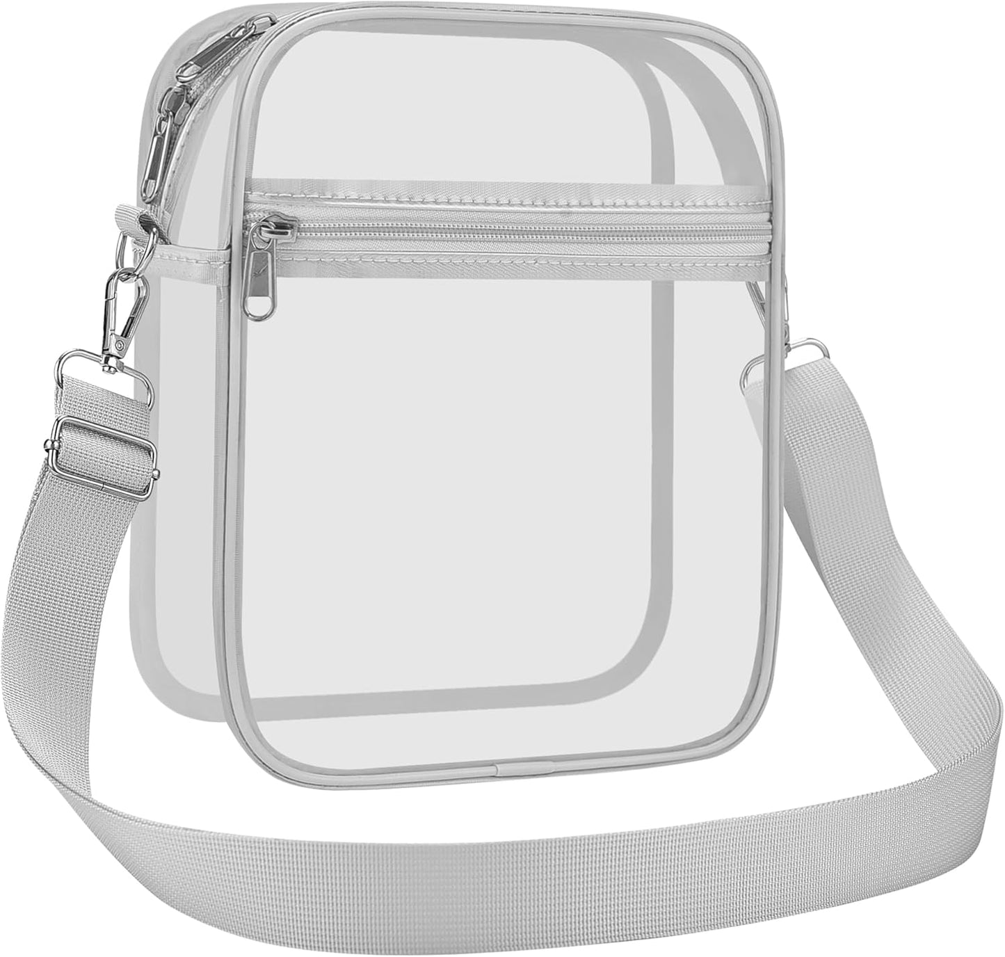 USPECLARE Clear Purse Stadium Transparent Messenger Bag Stadium Approved for Men and Women Clear CrossBody Bag