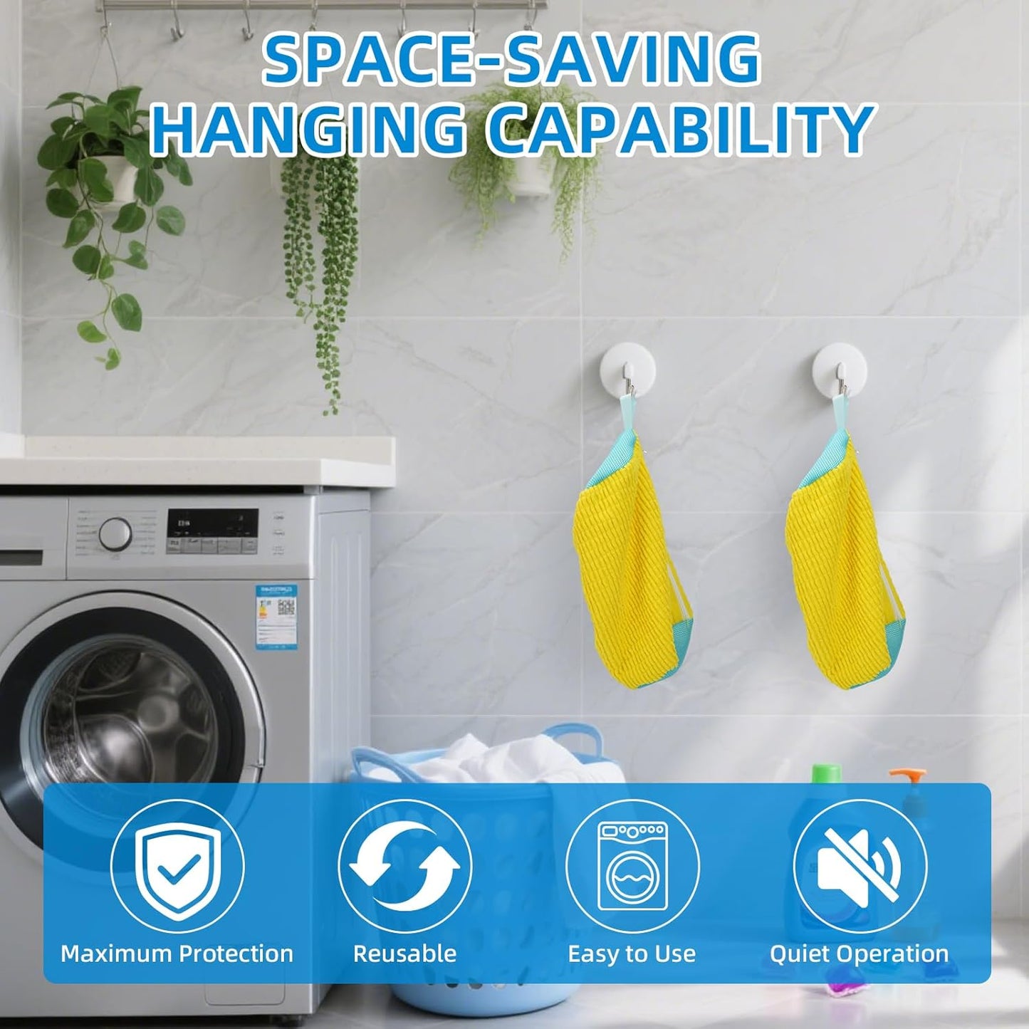 Reusable Shoe Washing Machine Bags (2-Pack) | Laundry Protection with Self-Locking Zipper for Sneakers, Washer & Dryer Safe