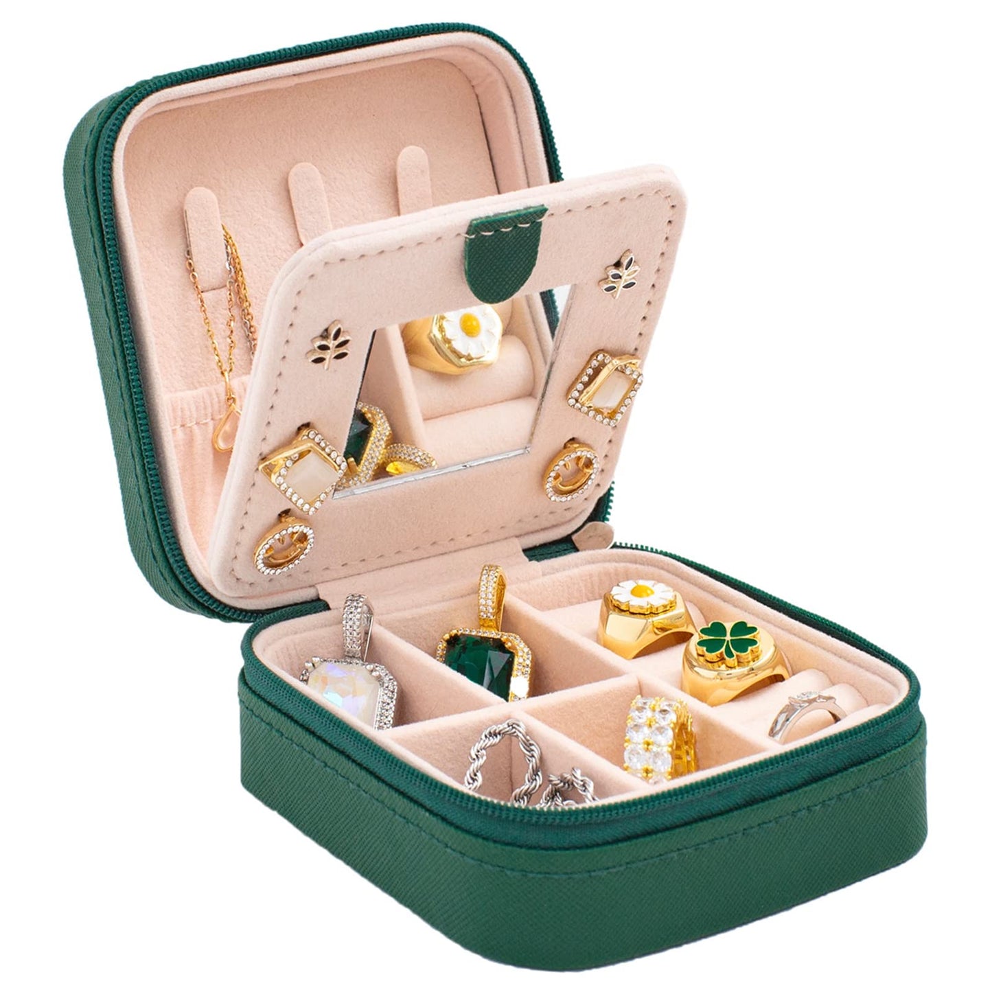 KElofoN Travel jewelry case Travel jewelry box Travel Jewelry Organizer Small box Gift for Girls