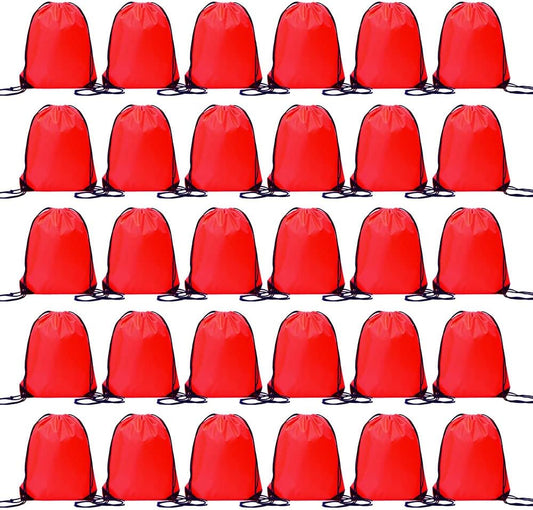 Bulk Drawstring Bags, Polyester Draw String Bags, Gym Sports Cinch Bag Drawstring Backpack for Women Men