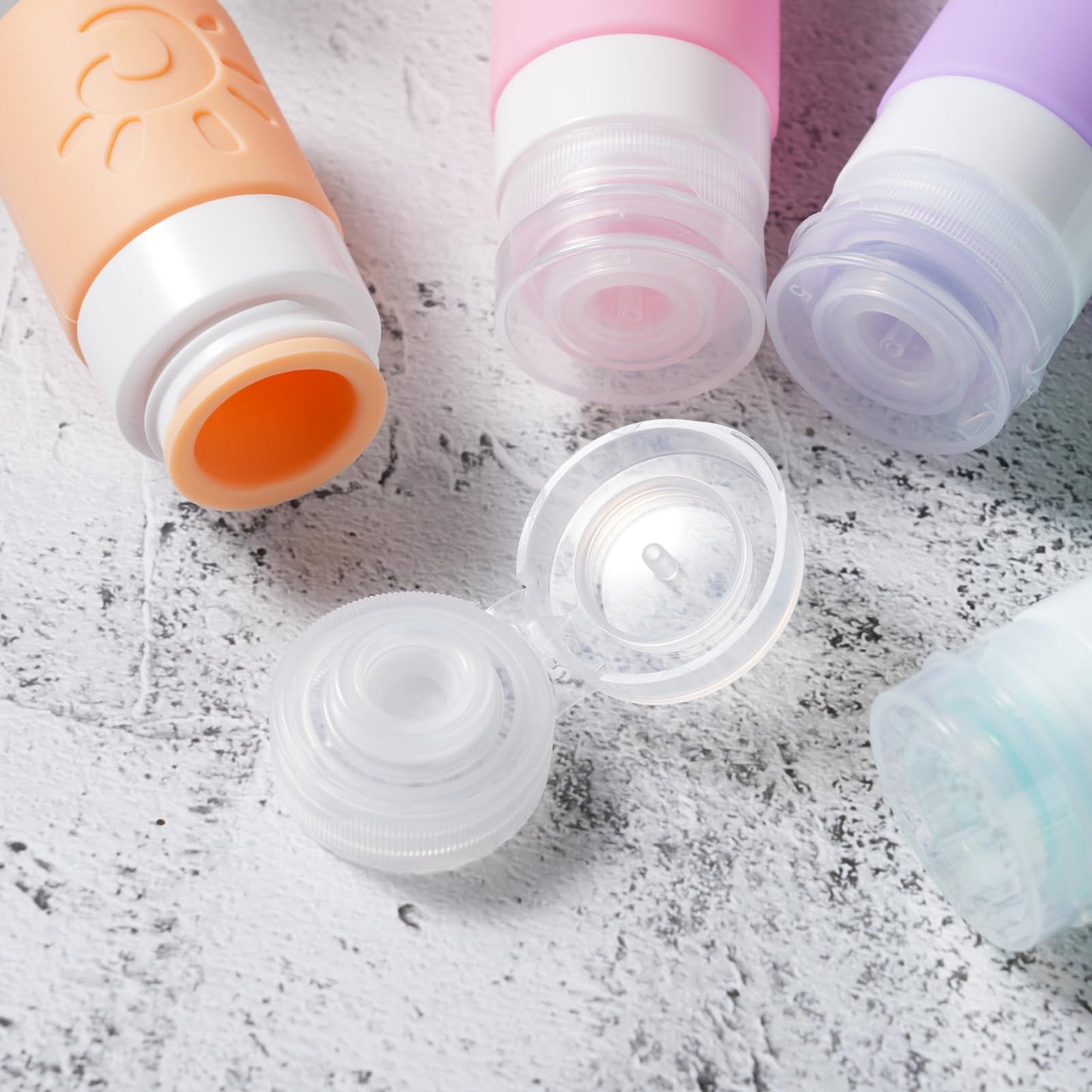 Zafit 18 Pack travel Bottles for Toiletries, TSA Approved Silicone Travel Containers Leak Proof