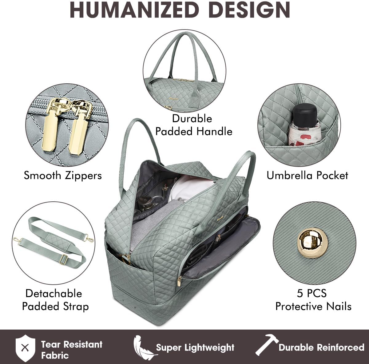 Large Women Travel Duffle Bag - Carry on Overnight Bag Weekend Travel Duffel Tote Bag Yoga Gym Bag with Wet Pocket Toiletry Weekender Overnight Bag for Travel Business Trips Sport Hospital