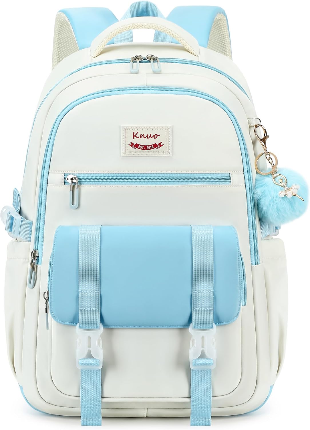 School Backpack for Teen Girls College Backpacks for Women Students Bookbag Large 15.6 Inch Laptop Bags Kids Kindergarten Elementary Middle School Bag Anti Theft Daypack Travel Back Pack Blue