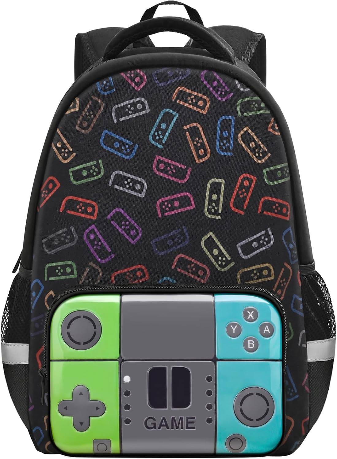 Boys Backpack for School,Gamer Backpack for Boys Kids,Boy Bookbag for Elementary Middle School Student,Video Game Bookbag For Boy Kids Teen Age 6-14,17″