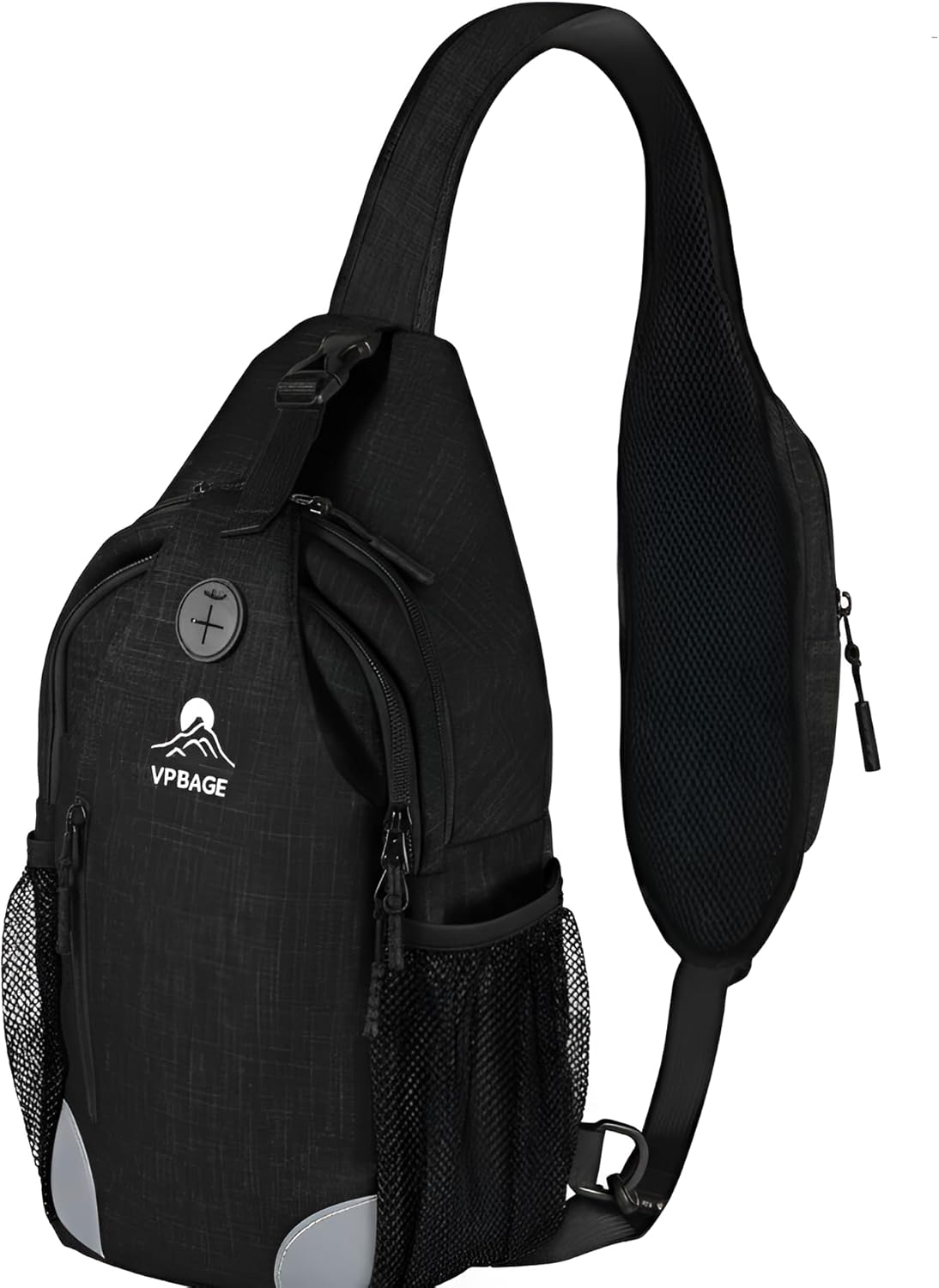 Sling Bag, Crossbody Bag for Men, Cross Body Hiking Backpack, Travel Daypack, Chest Pack with Chest Phone Holder