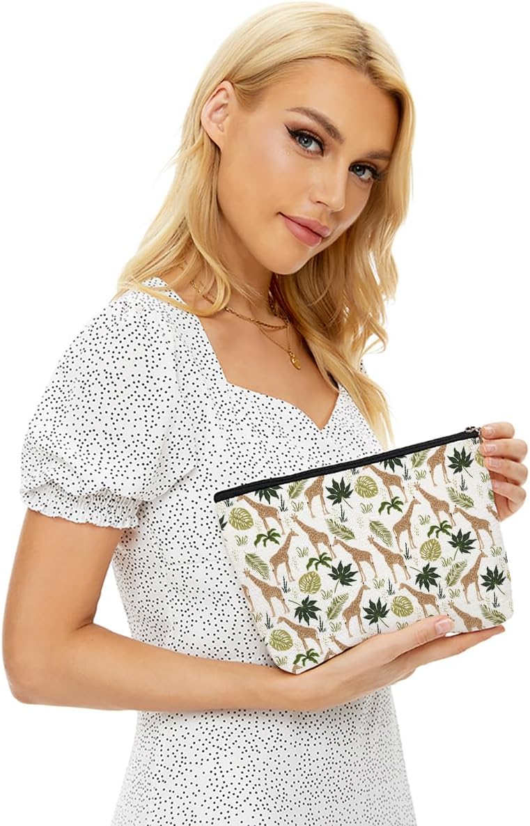 Cute Giraffe Makeup Bag Giraffe Gifts Giraffe Lovers Gifts Rainforest Travel Accessories Bag