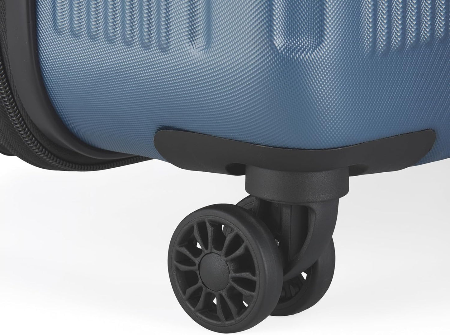 Bugatti Singapore 2-Piece ABS Hardside Luggage Set, Double Spinner Wheels, Expandable (blue)