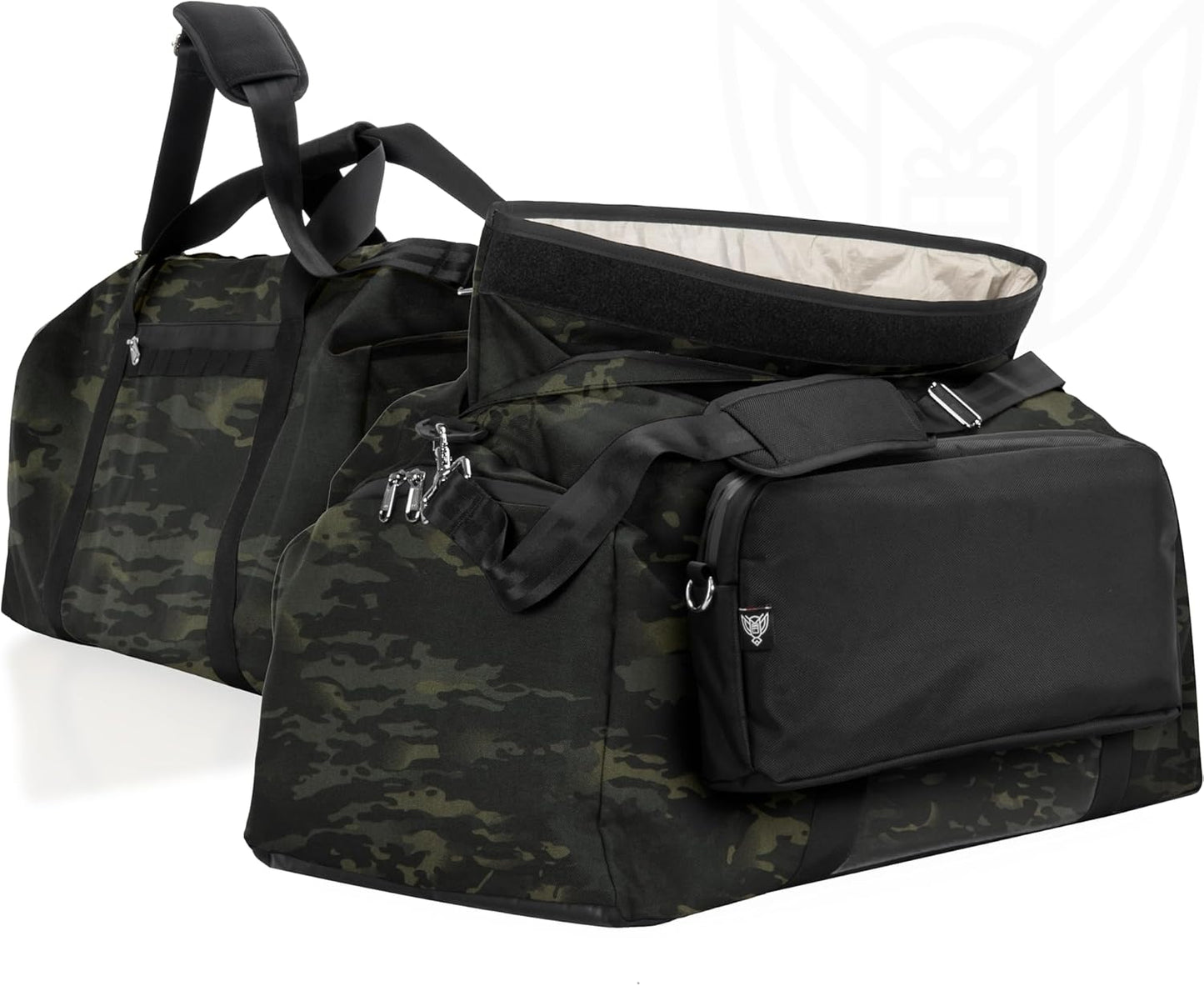 Xtreme Sight Line ~ AQUA Duffel Faraday Bag + XTECH Faraday Bag ~ Water-Proof Signal Blocking Duffel Bag for Large Electronics ~ Tracking/Hacking Defense ~ 1000D Nylon ~ Midnight MultiCam