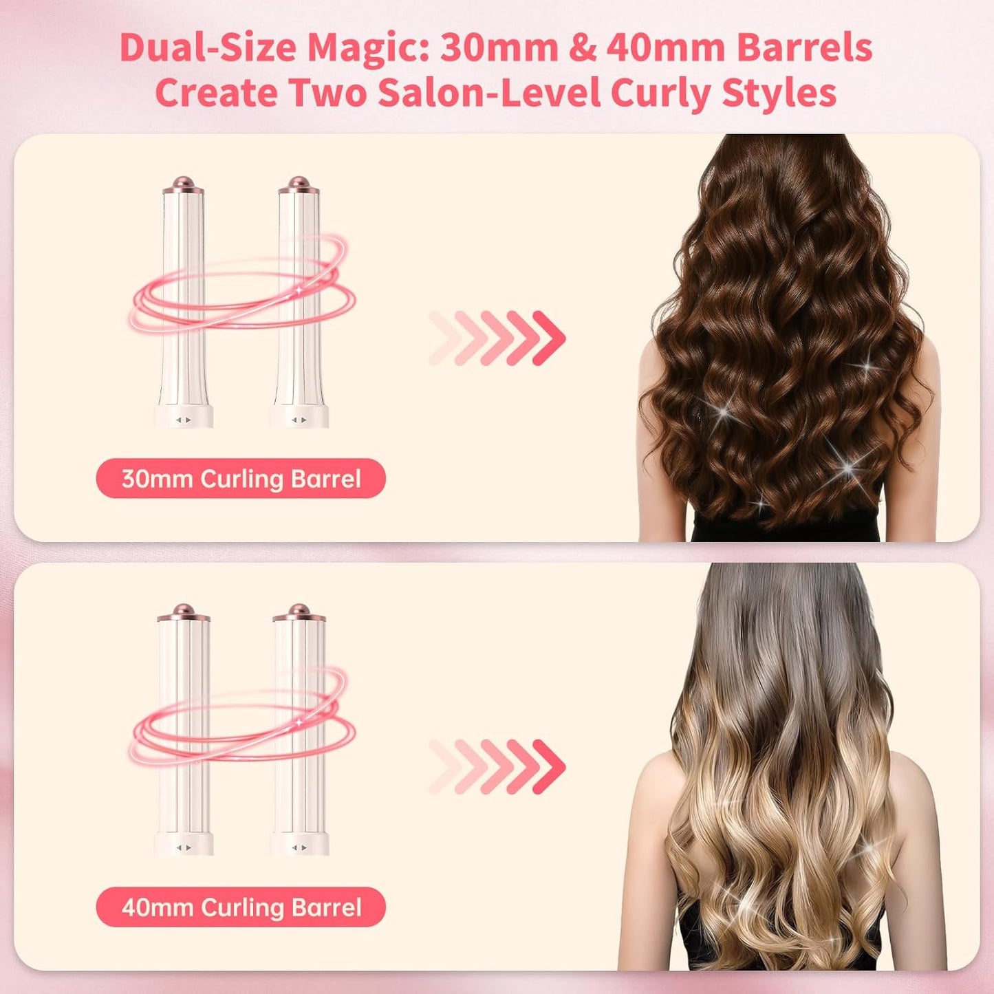7 in 1 Hot Air Styler Hair Dryer Brush, 110,000 RPM High-Speed Frizz-Free Blow Dryer for Fast Drying, Curling Volumizing Smoothing & Styling, Hair Styler, Straightening Curler