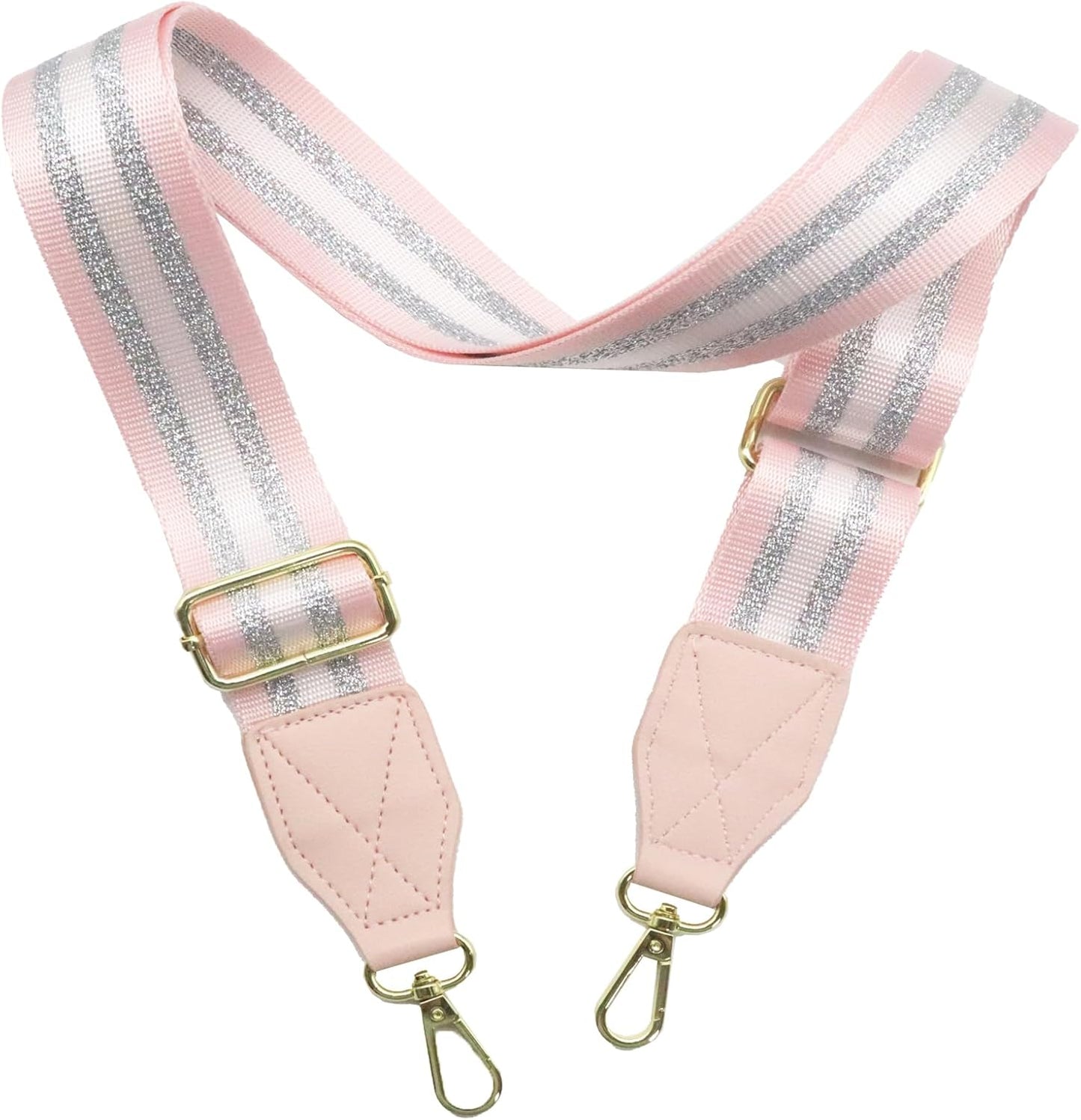 Adjustable Pink Purse Strap - 1.5" Wide Handbags, Camera, Guitar, Phone & Crossbody Bag Replacement Shoulder Straps(Gold Hardware)