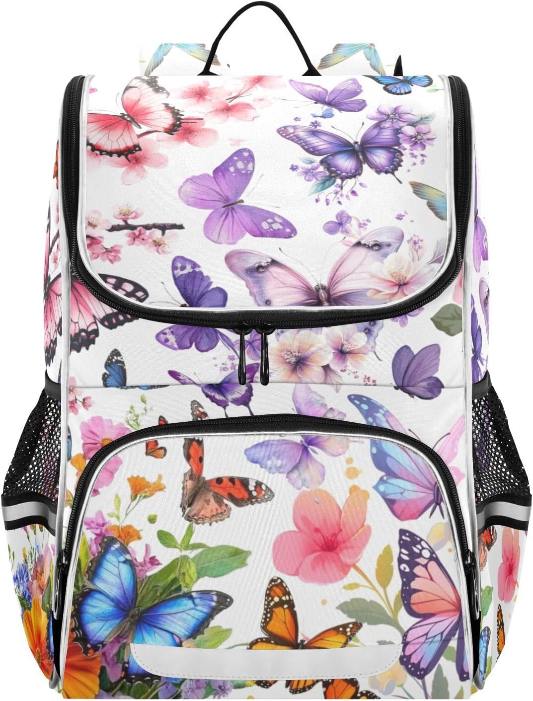 Butterfly Flowers Cute Backpack For Girls Kids Backpack Boys Teen School Bag Bookbag Travel Daypacks