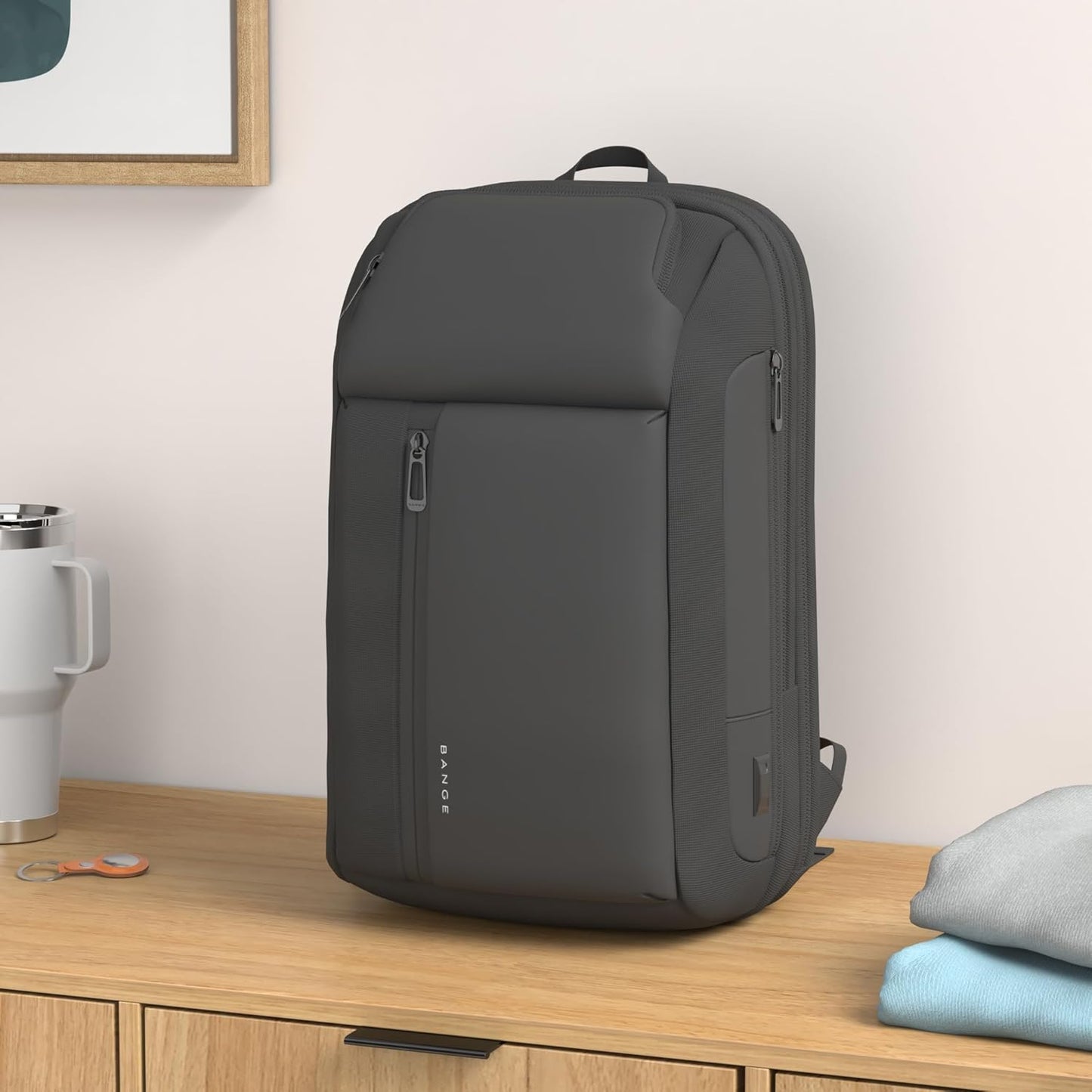 BANGE Travel Backpacks, Overnight Laptop Carry-On Backpack for Airplanes, Waterproof 15.6 inch Laptop Backpack for Men and Women